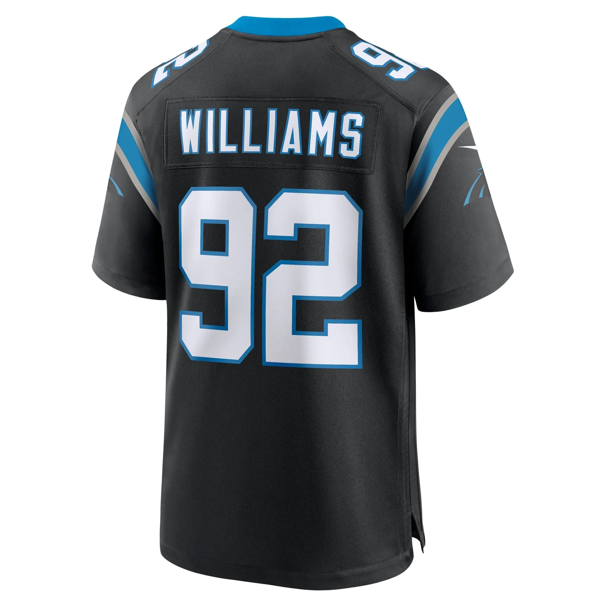 Raequan Williams Carolina Panthers  Team Game Jersey - Black