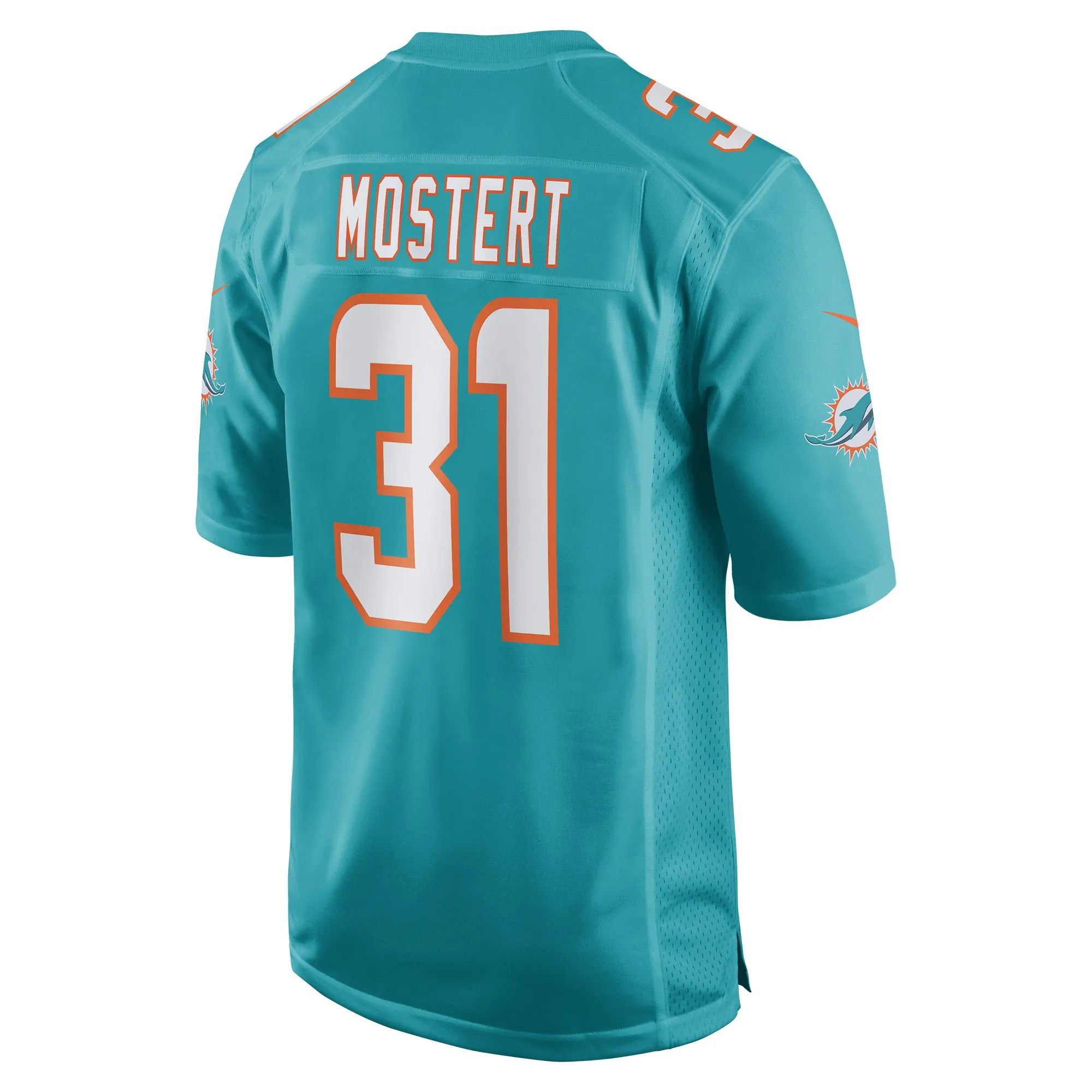 Raheem Mostert Miami Dolphins  Game Jersey - Aqua