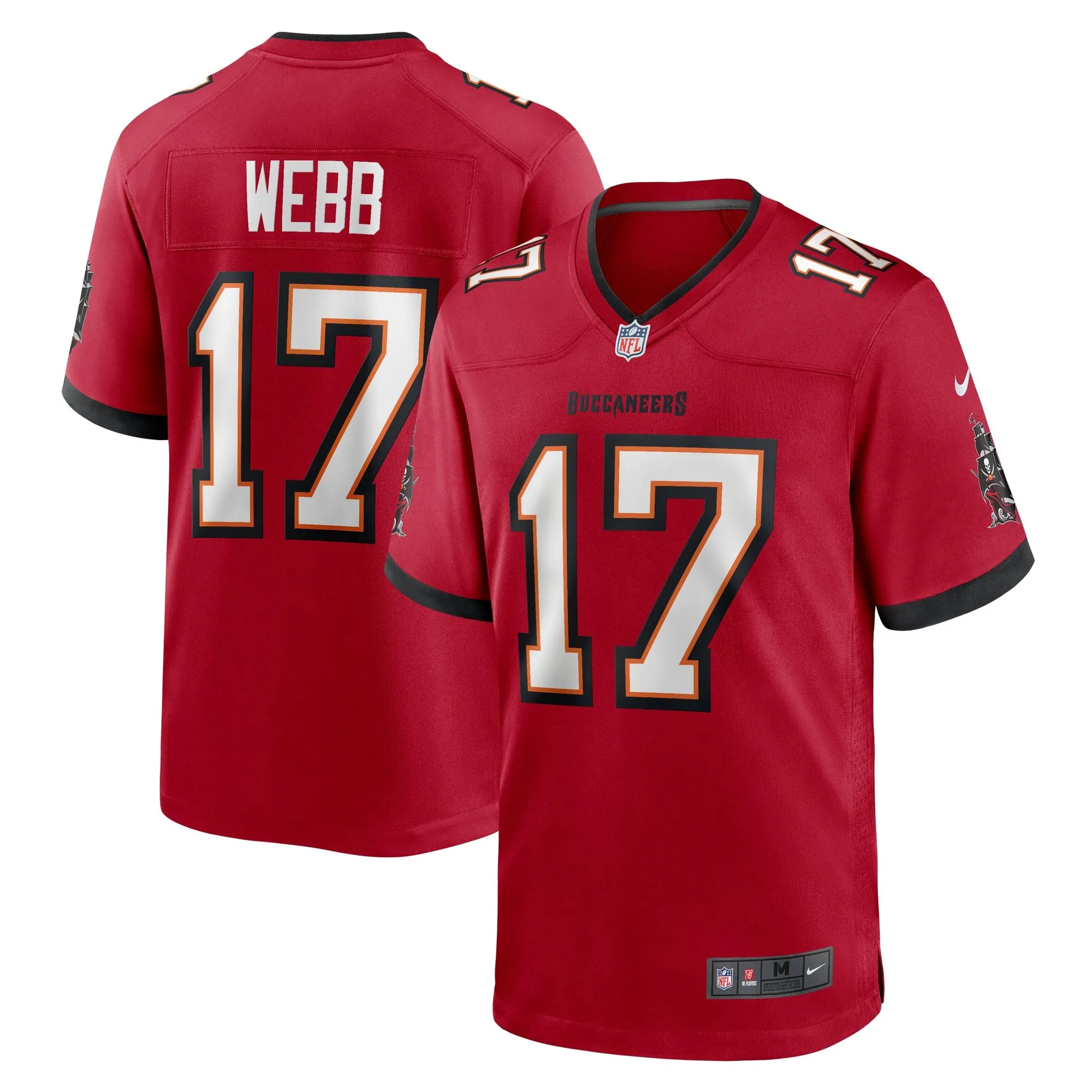 Raleigh Webb Tampa Bay Buccaneers   Game Jersey -  Red