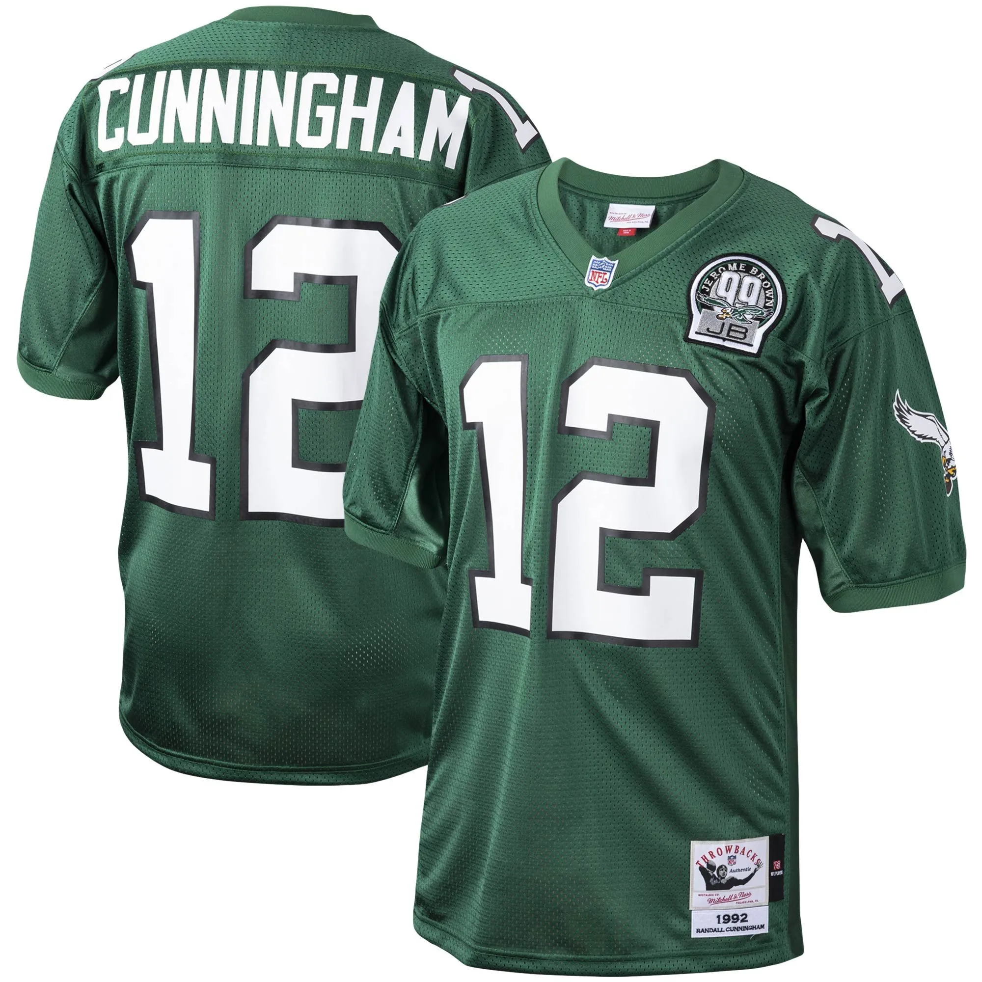 Randall Cunningham Philadelphia Eagles 1992 Mitchell & Ness  Throwback Retired Player Jersey - Green