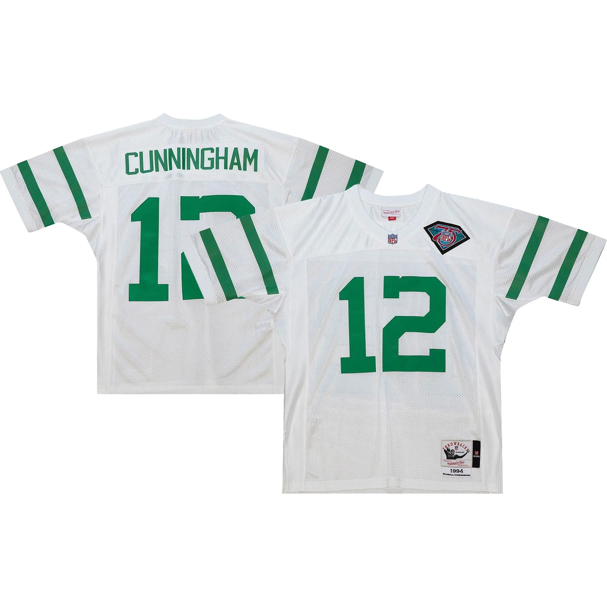 Randall Cunningham Philadelphia Eagles 1994 Mitchell & Ness  Throwback Retired Player Jersey - White