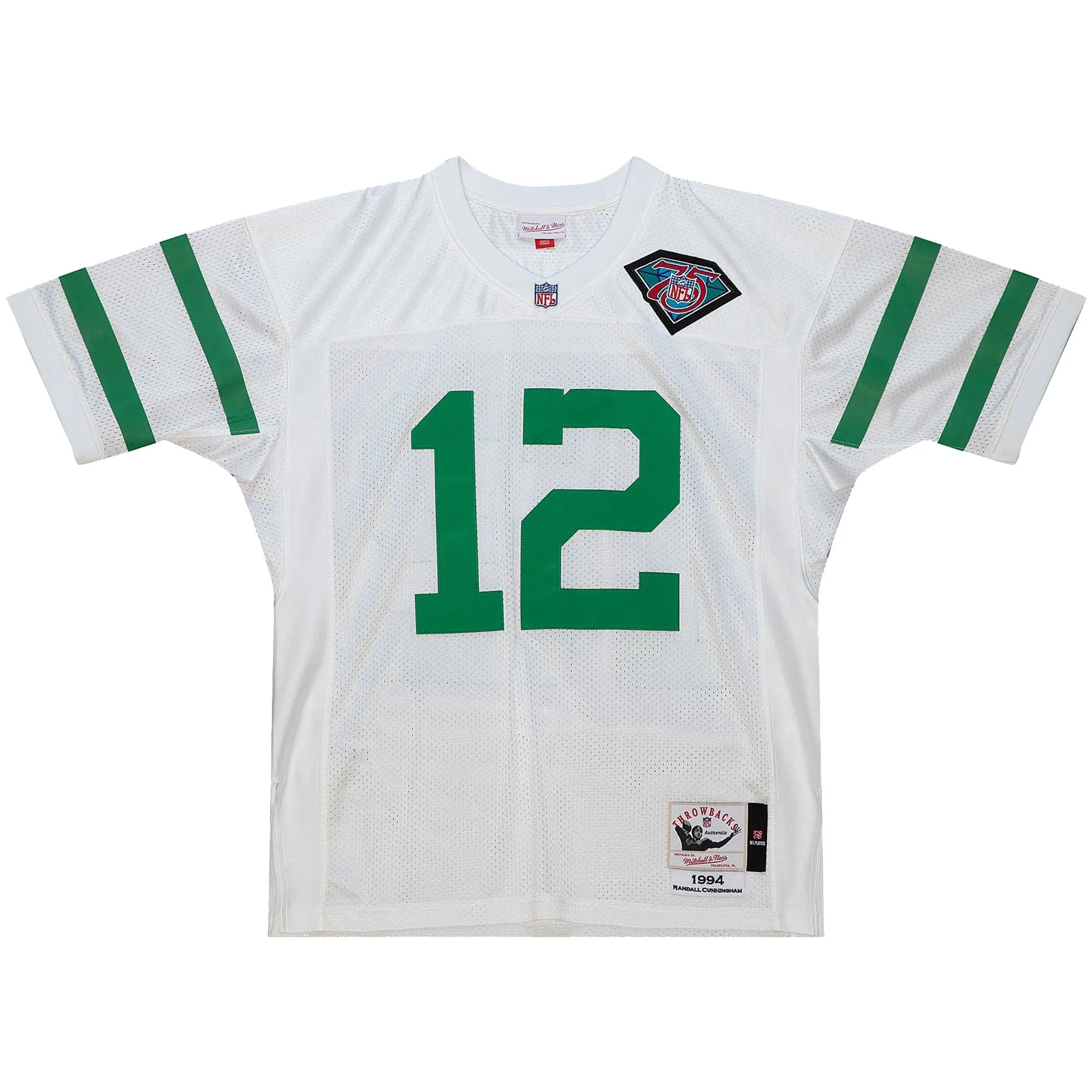 Randall Cunningham Philadelphia Eagles 1994 Mitchell & Ness  Throwback Retired Player Jersey - White