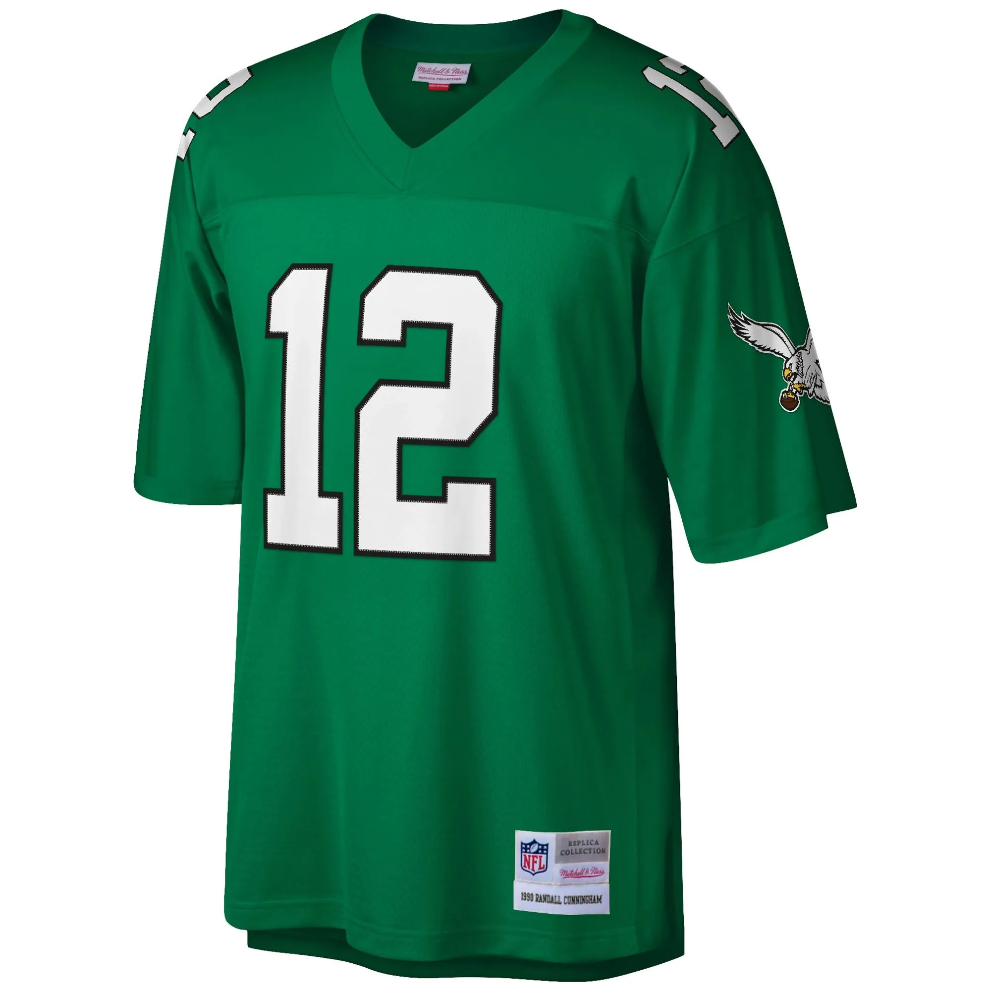 Randall Cunningham Philadelphia Eagles Mitchell & Ness Big & Tall 1990 Retired Player Replica Jersey - Kelly Green