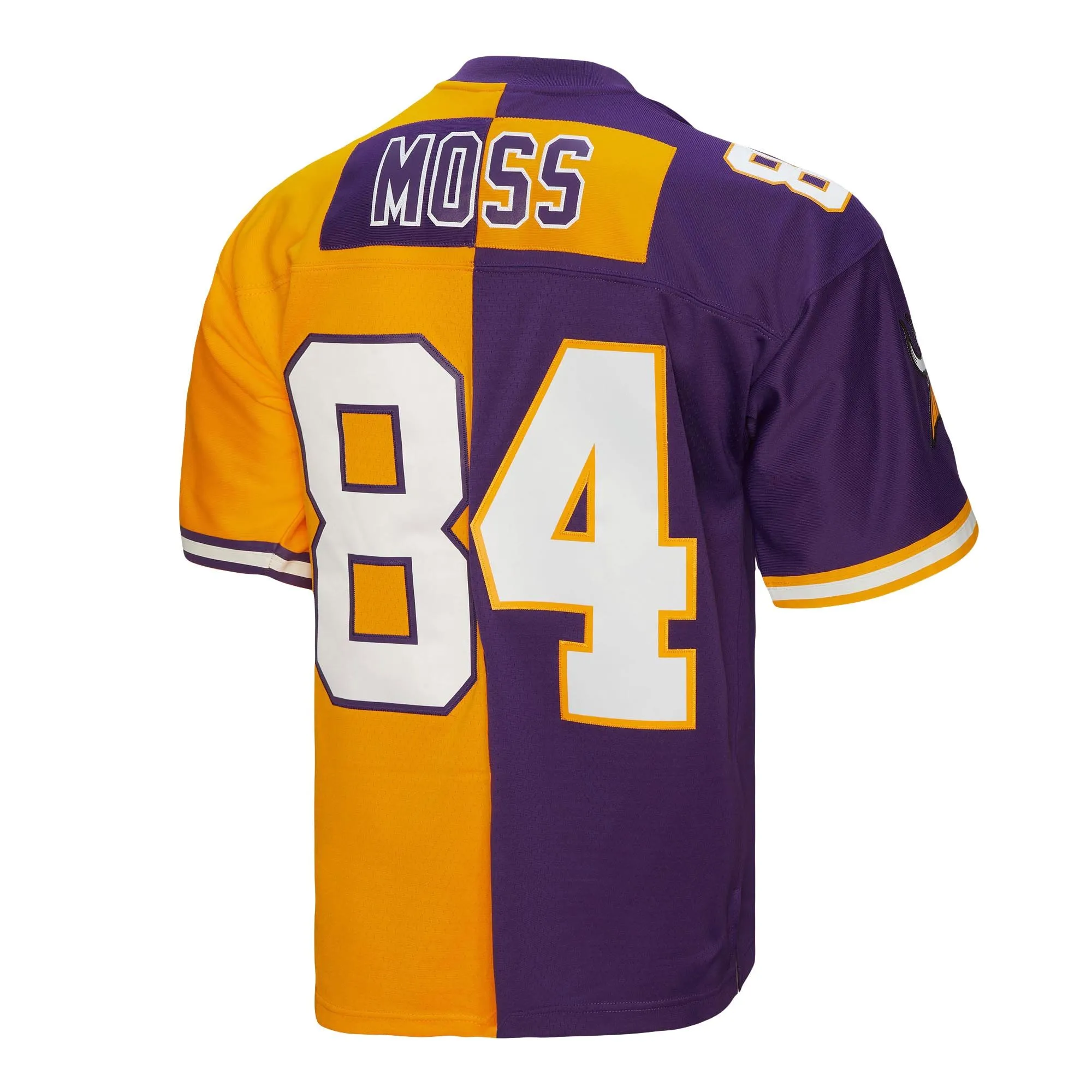 Randy Moss Minnesota Vikings Mitchell & Ness 1998 Split Legacy Replica Jersey - Purple/Gold