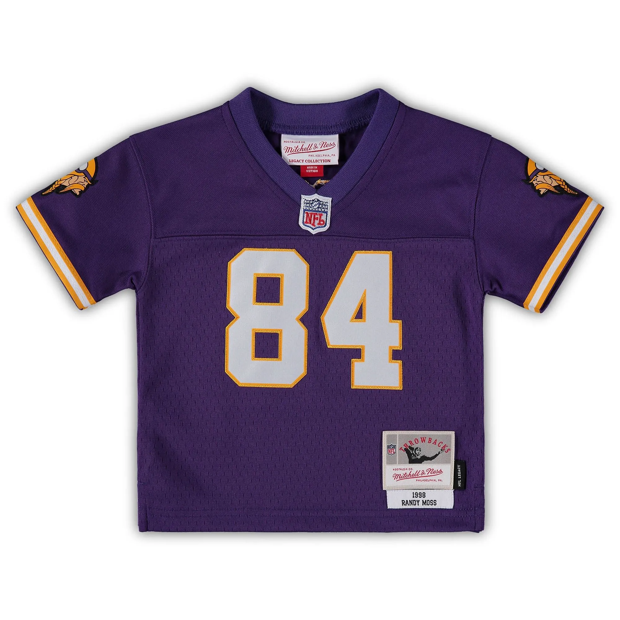 Randy Moss Minnesota Vikings Mitchell & Ness Infant 1998 Retired Legacy Jersey - Purple