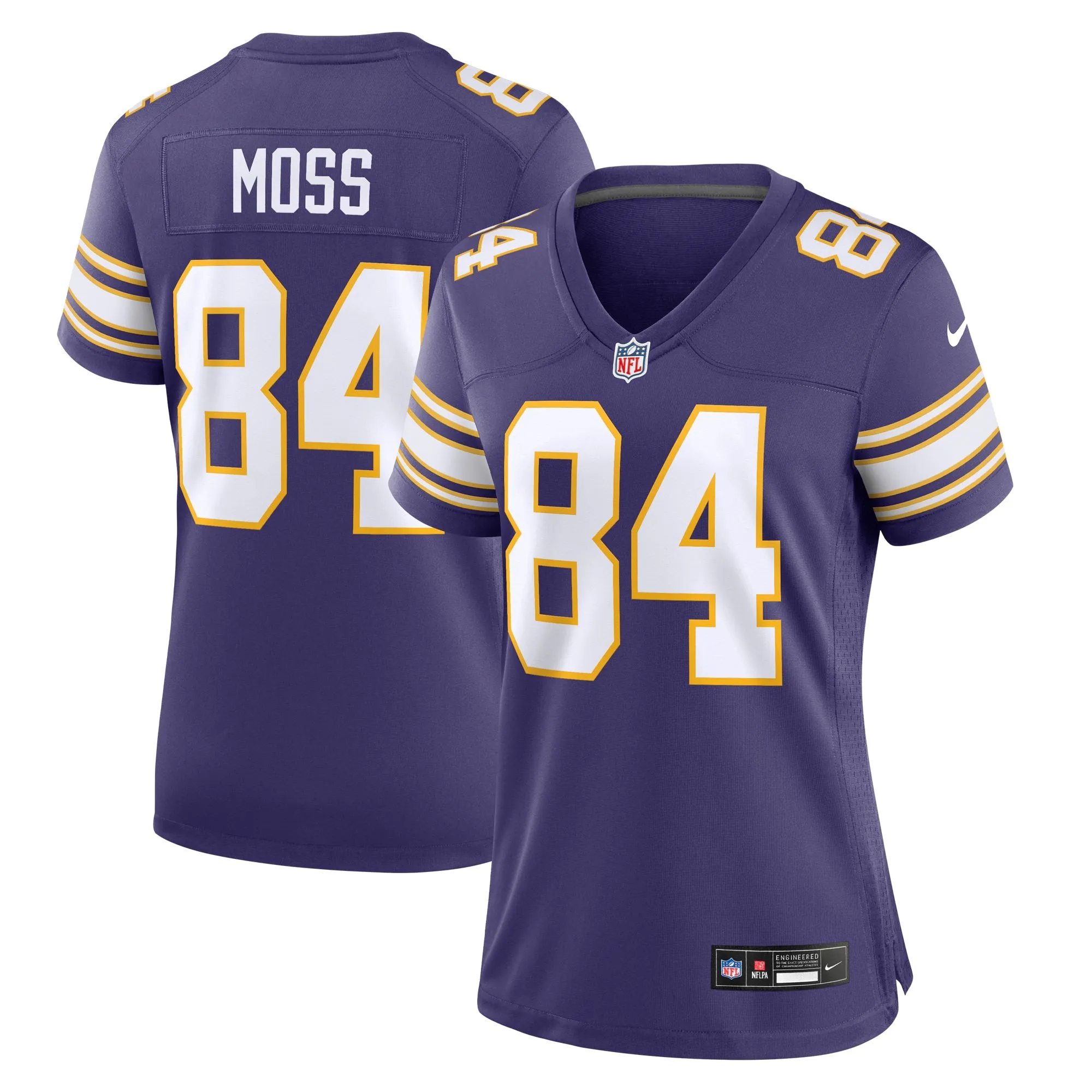 Randy Moss Minnesota Vikings  Women's Classic Retired Player Game Jersey - Purple