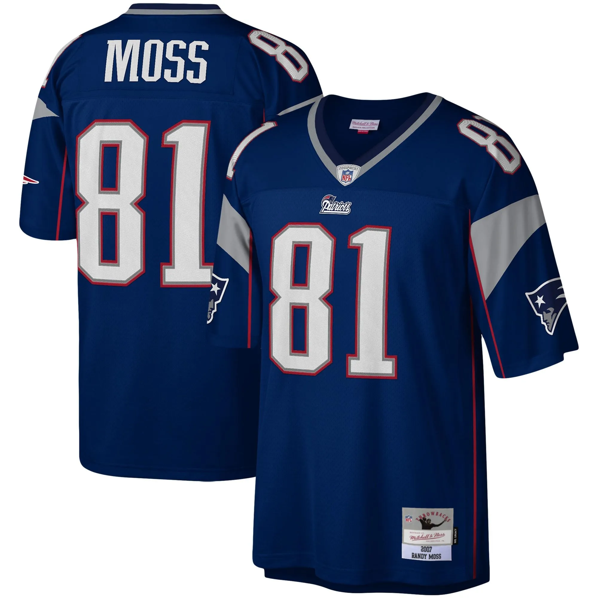 Randy Moss New England Patriots Mitchell & Ness Legacy Replica Jersey - Navy