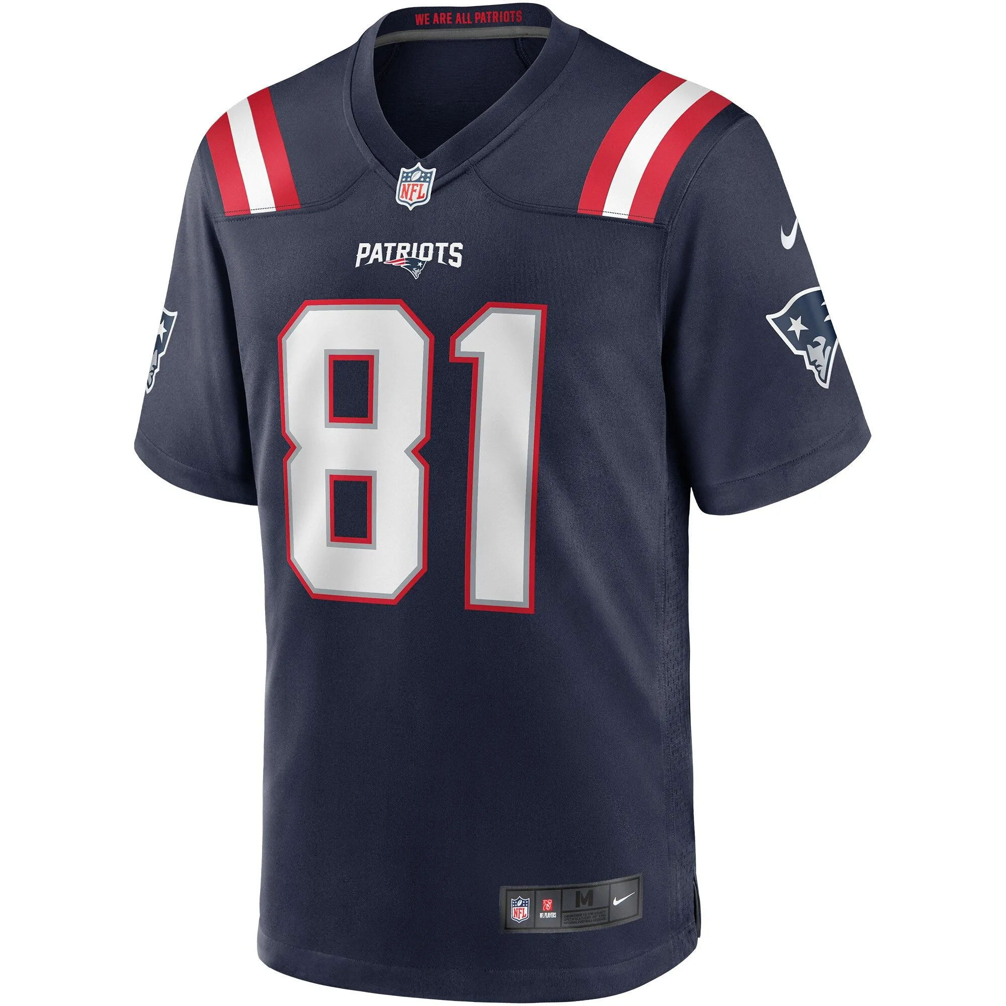 Randy Moss New England Patriots  Game Retired Player Jersey - Navy