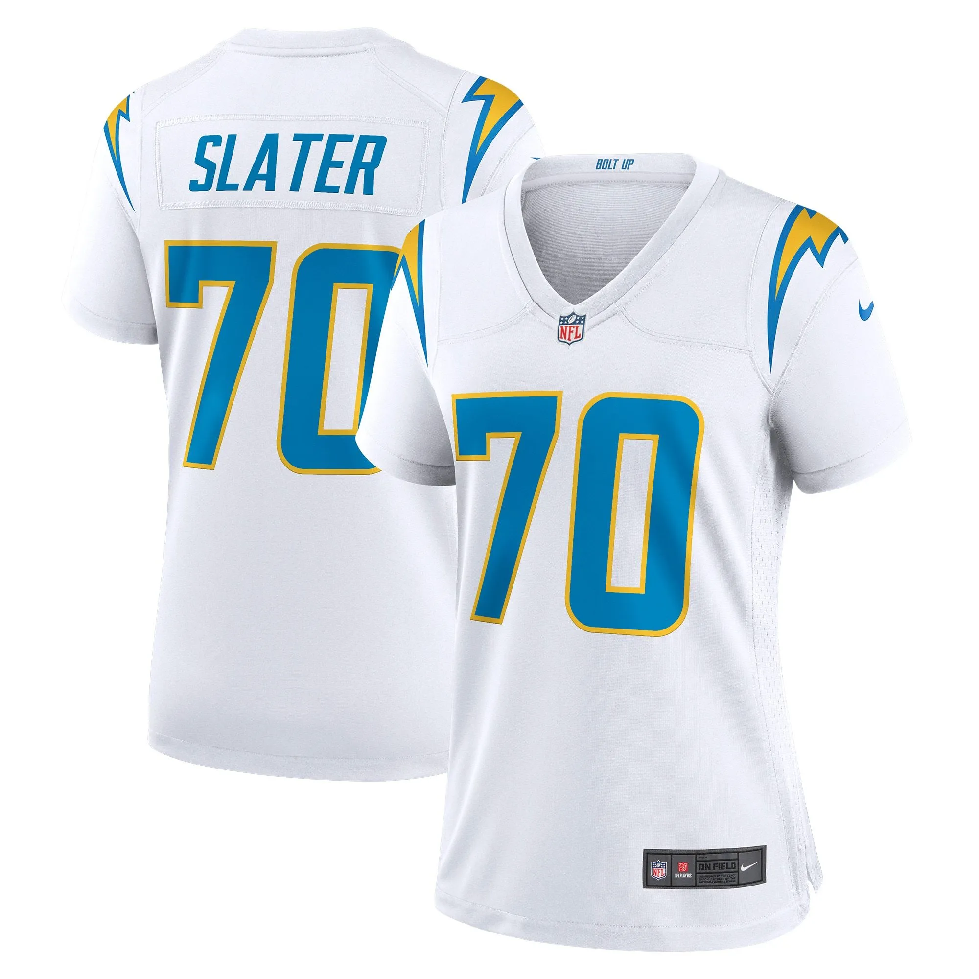 Rashawn Slater Los Angeles Chargers  Women's Game Jersey - White