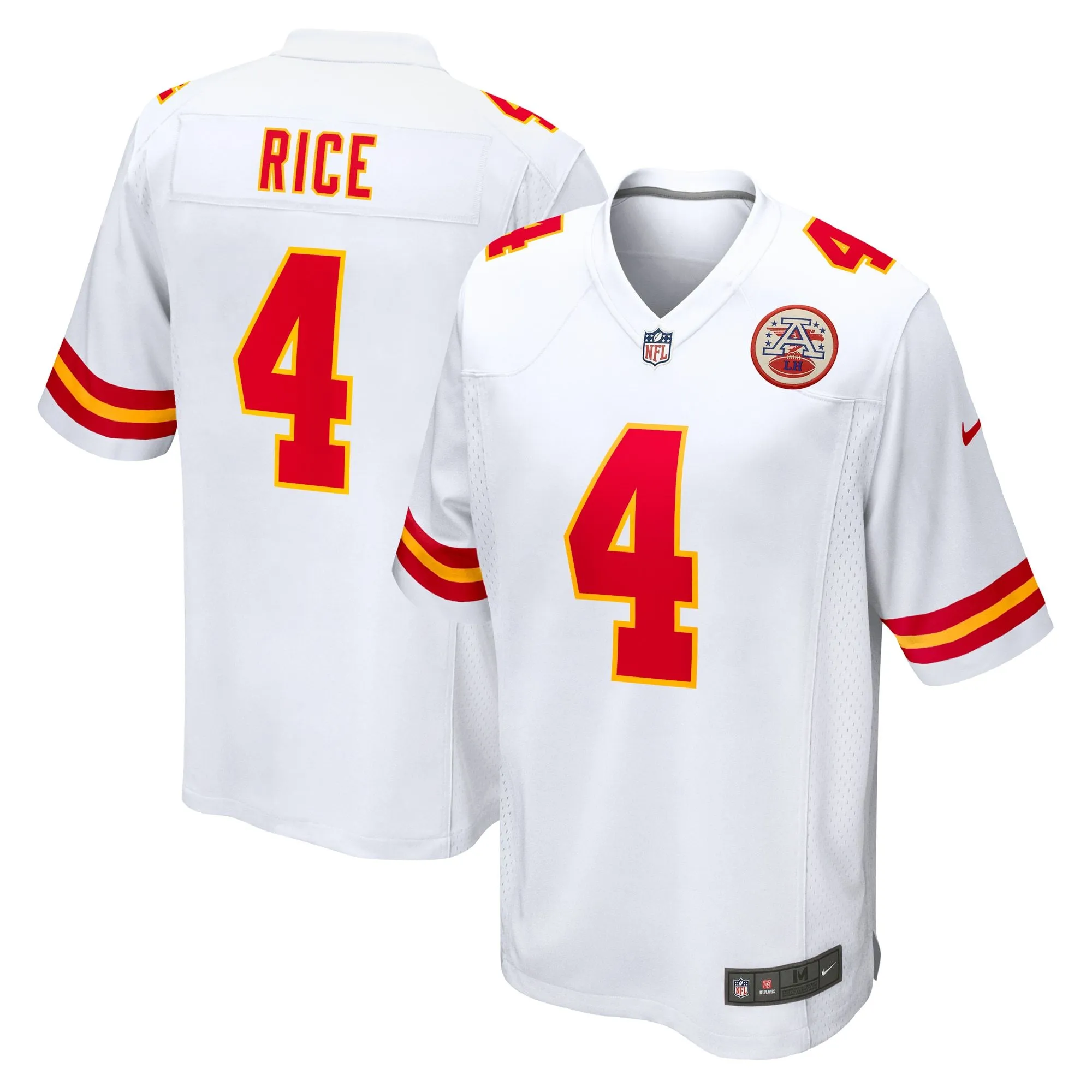 Rashee Rice Kansas City Chiefs   Game Jersey -  White