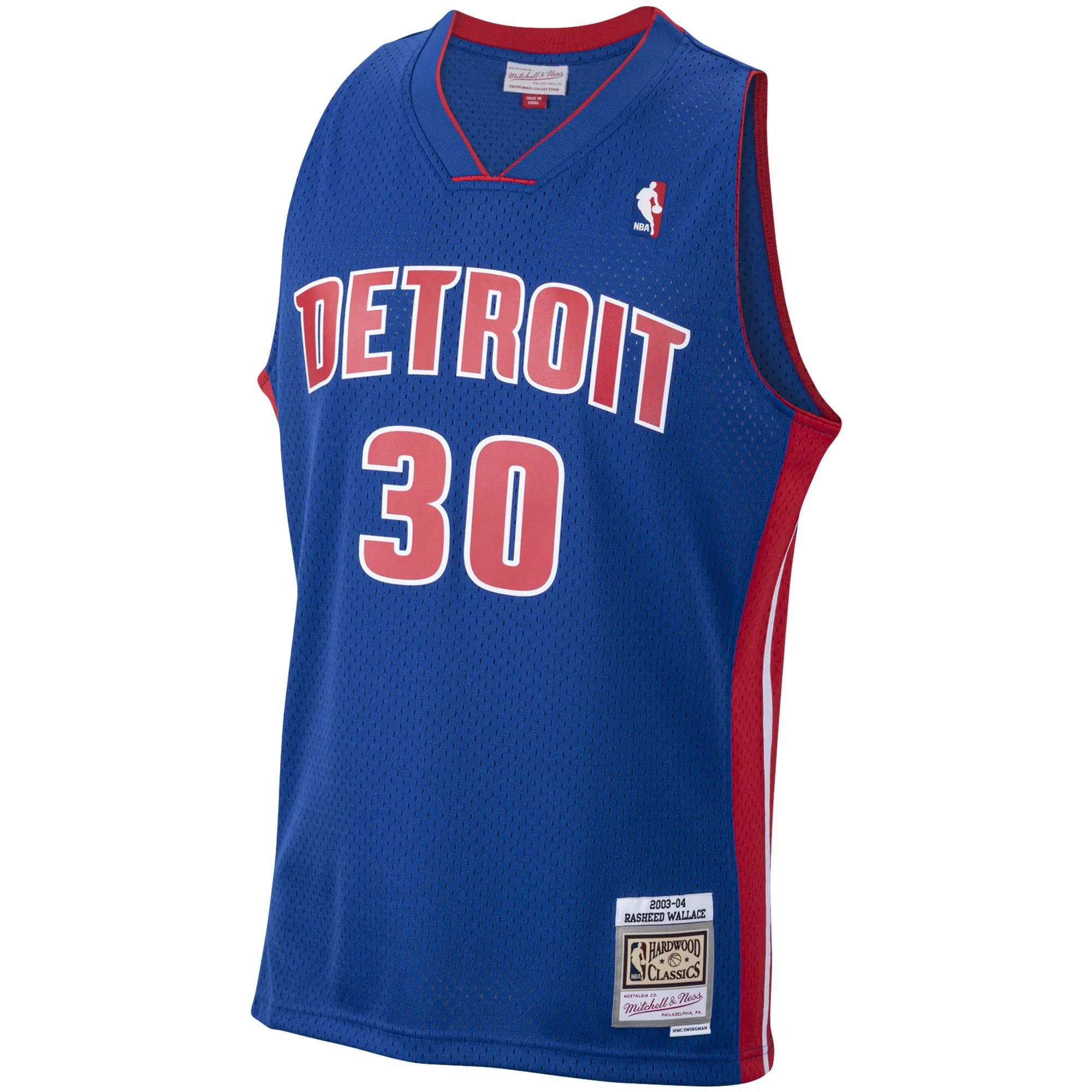 Rasheed Wallace Detroit Pistons Mitchell & Ness 2003/04 Hardwood Classics Swingman Jersey - Royal