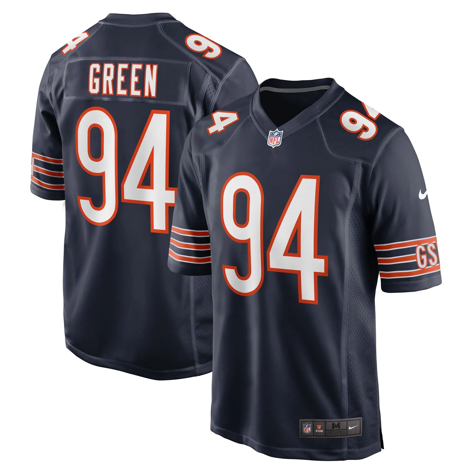 Rasheem Green Chicago Bears  Game Jersey - Navy