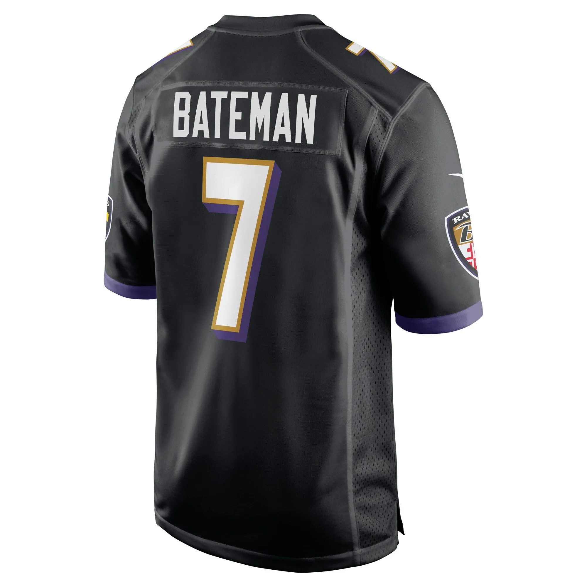 Rashod Bateman Baltimore Ravens  Game Player Jersey - Black