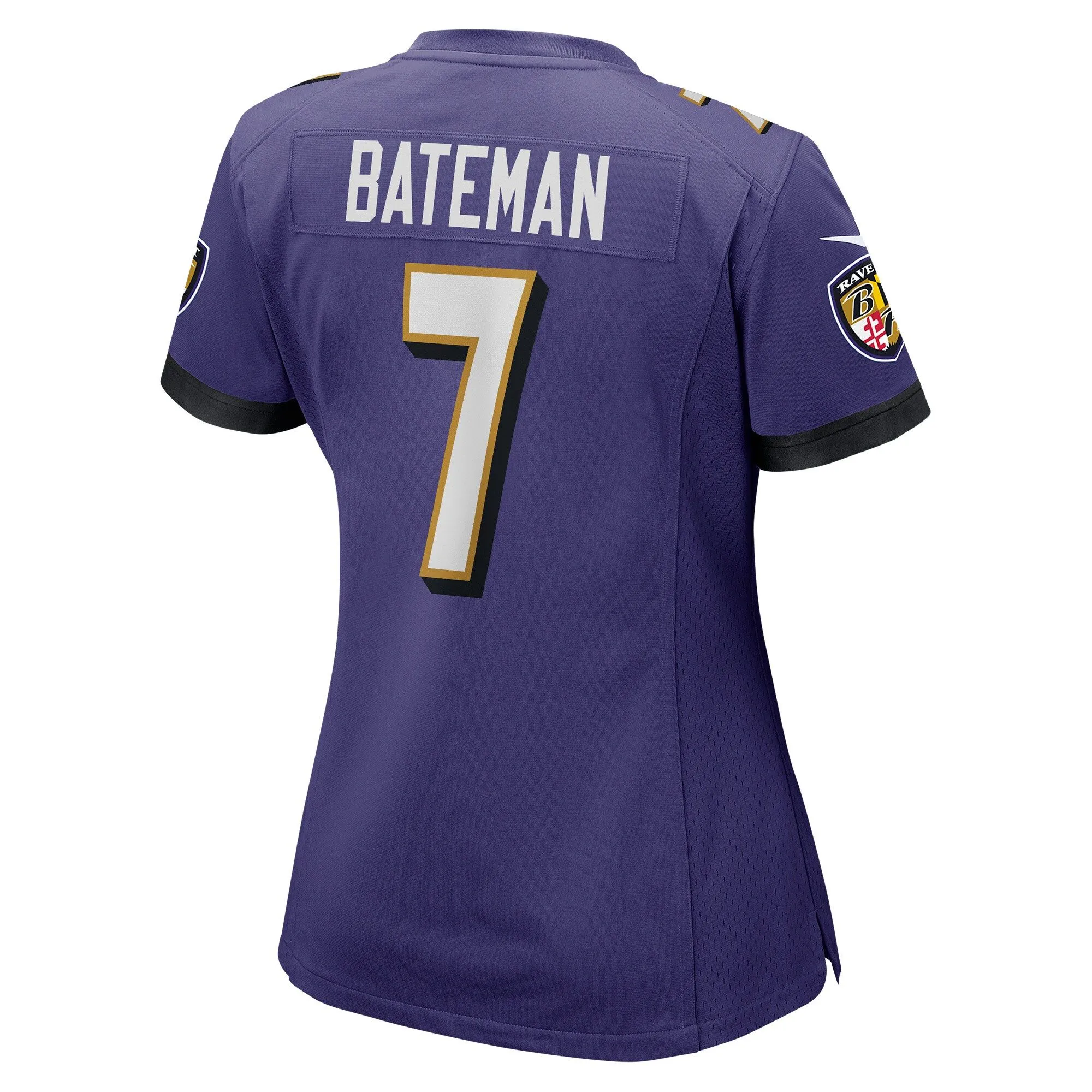 Rashod Bateman Baltimore Ravens  Women's Game Jersey - Purple