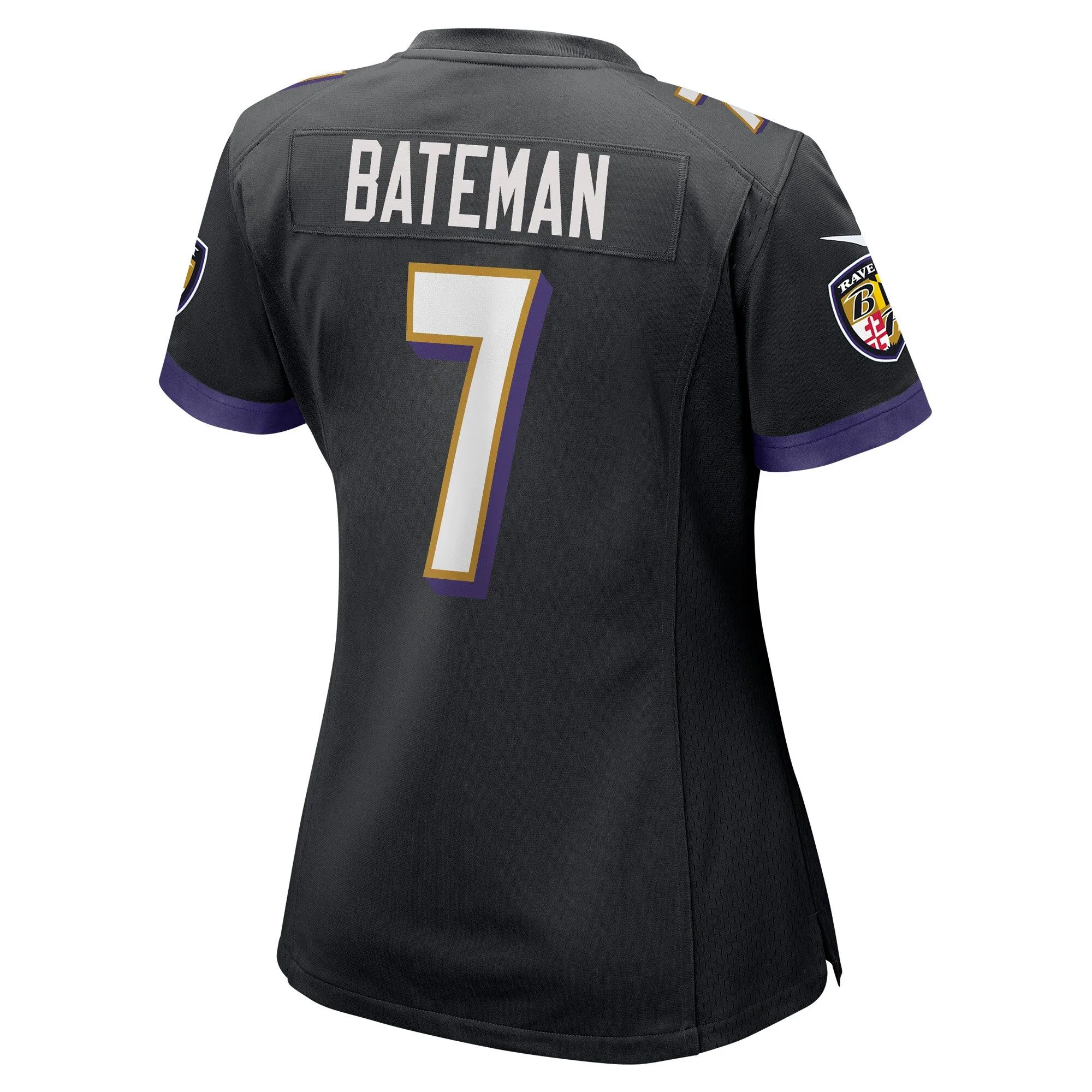 Rashod Bateman Baltimore Ravens  Women's Game Player Jersey - Black