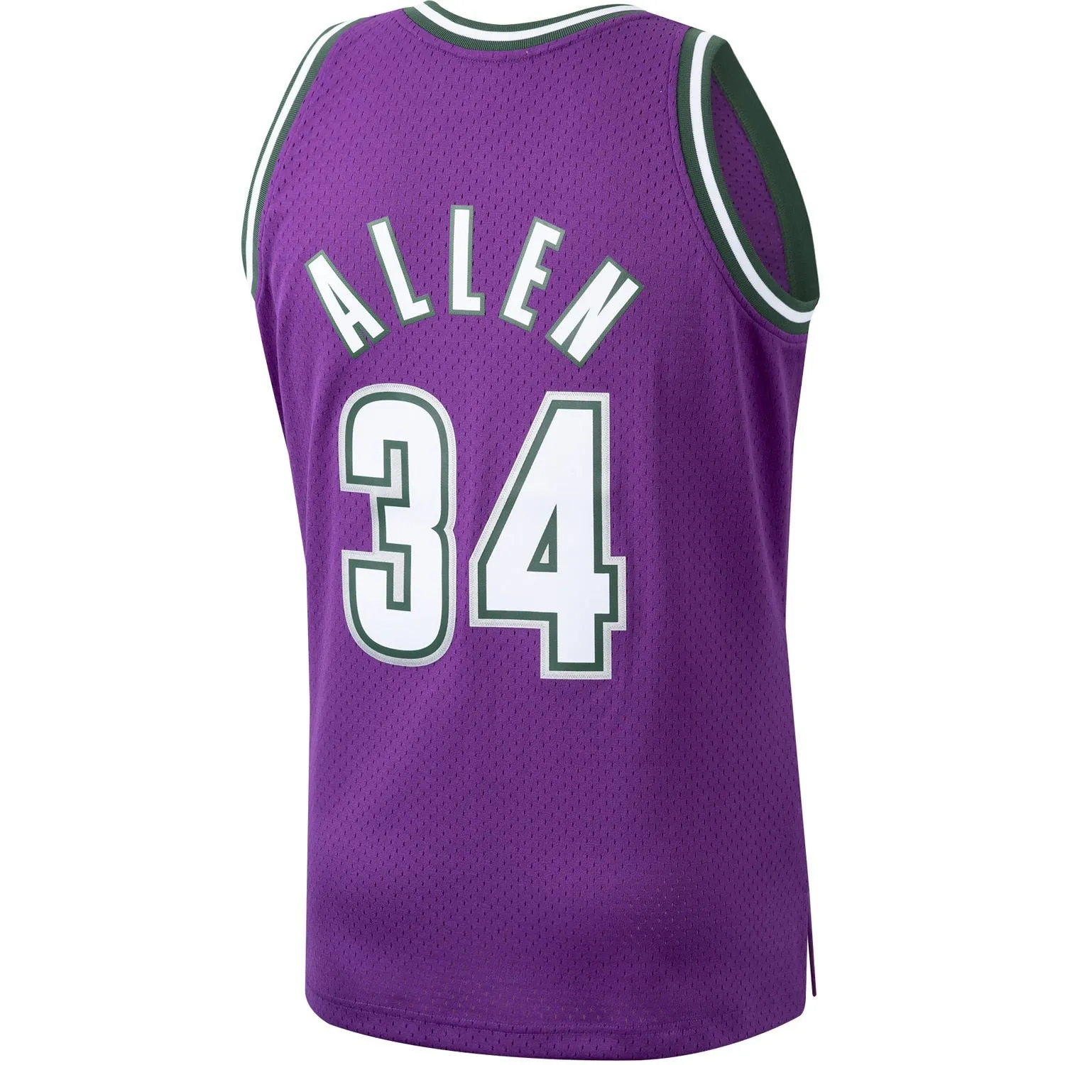 Ray Allen Milwaukee Bucks Mitchell & Ness 2000/01 Hardwood Classics Swingman Jersey - Purple