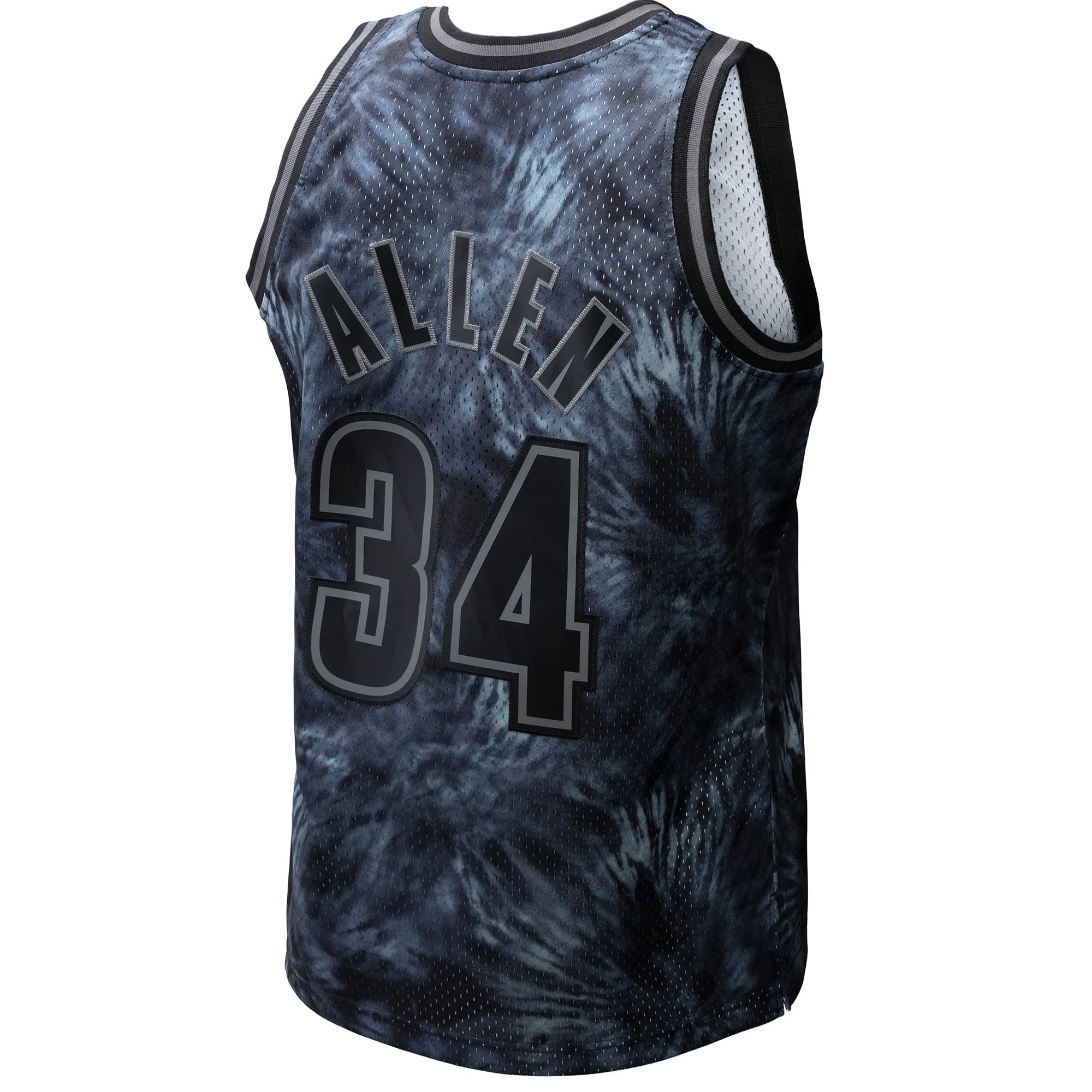 Ray Allen Milwaukee Bucks Mitchell & Ness Hardwood Classics 1996/97 Tie-Dye Swingman Jersey - Black