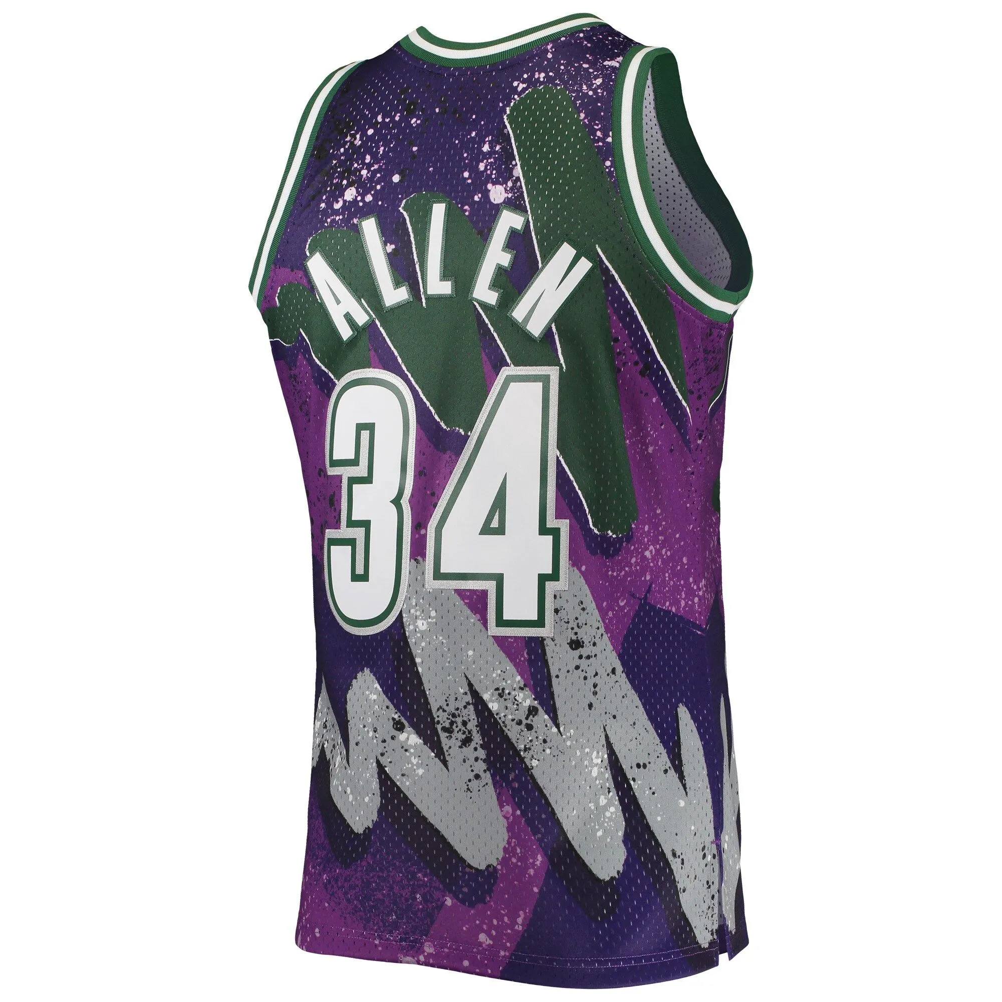 Ray Allen Milwaukee Bucks Mitchell & Ness Hardwood Classics 2000/01 Hyper Hoops Swingman Jersey - Purple