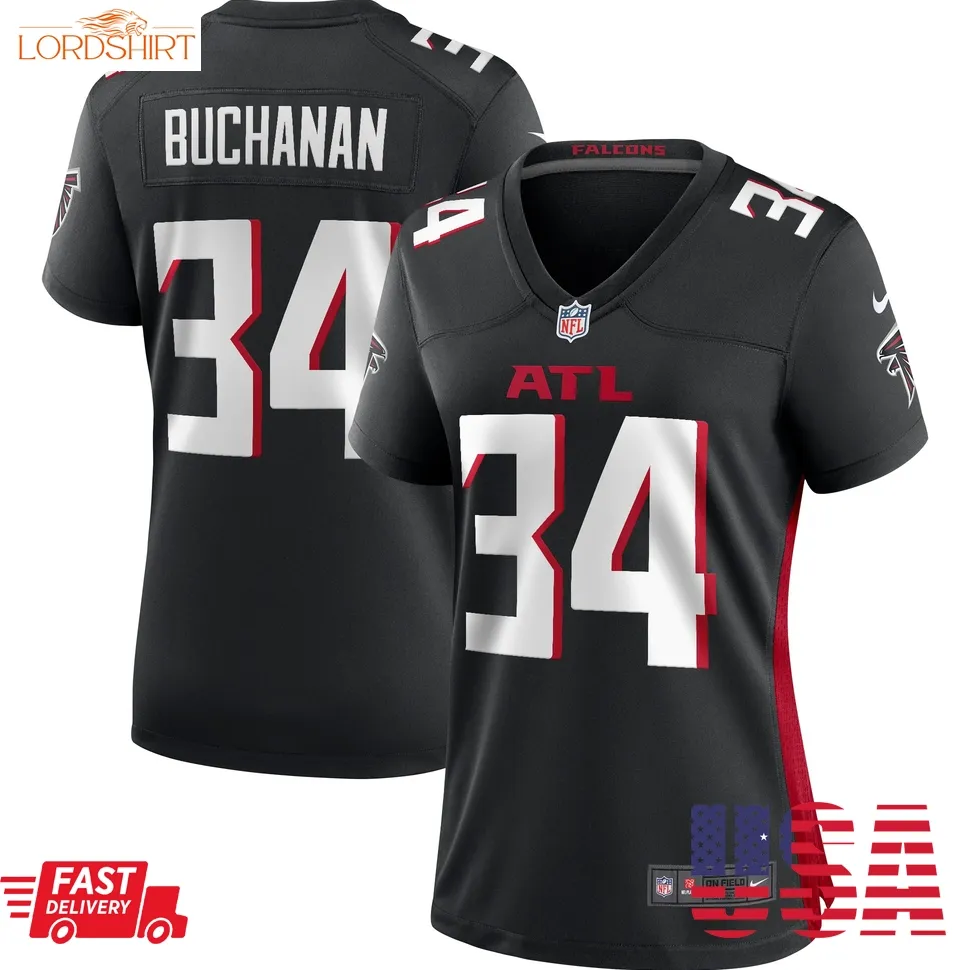 Ray Buchanan Atlanta Falcons  Women's Game Retired Player Jersey   Black