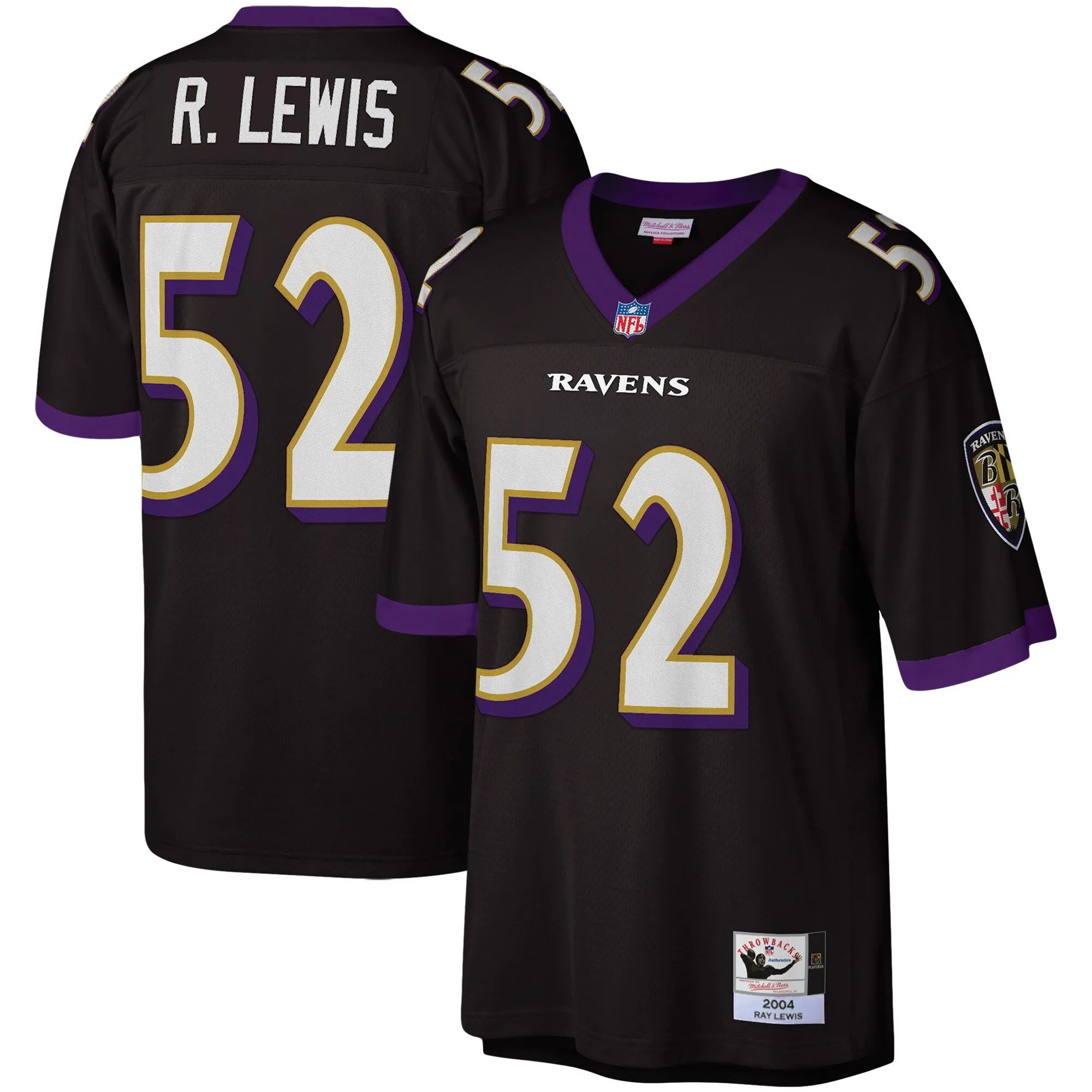 Ray Lewis Baltimore Ravens Mitchell & Ness Legacy Replica Jersey - Black