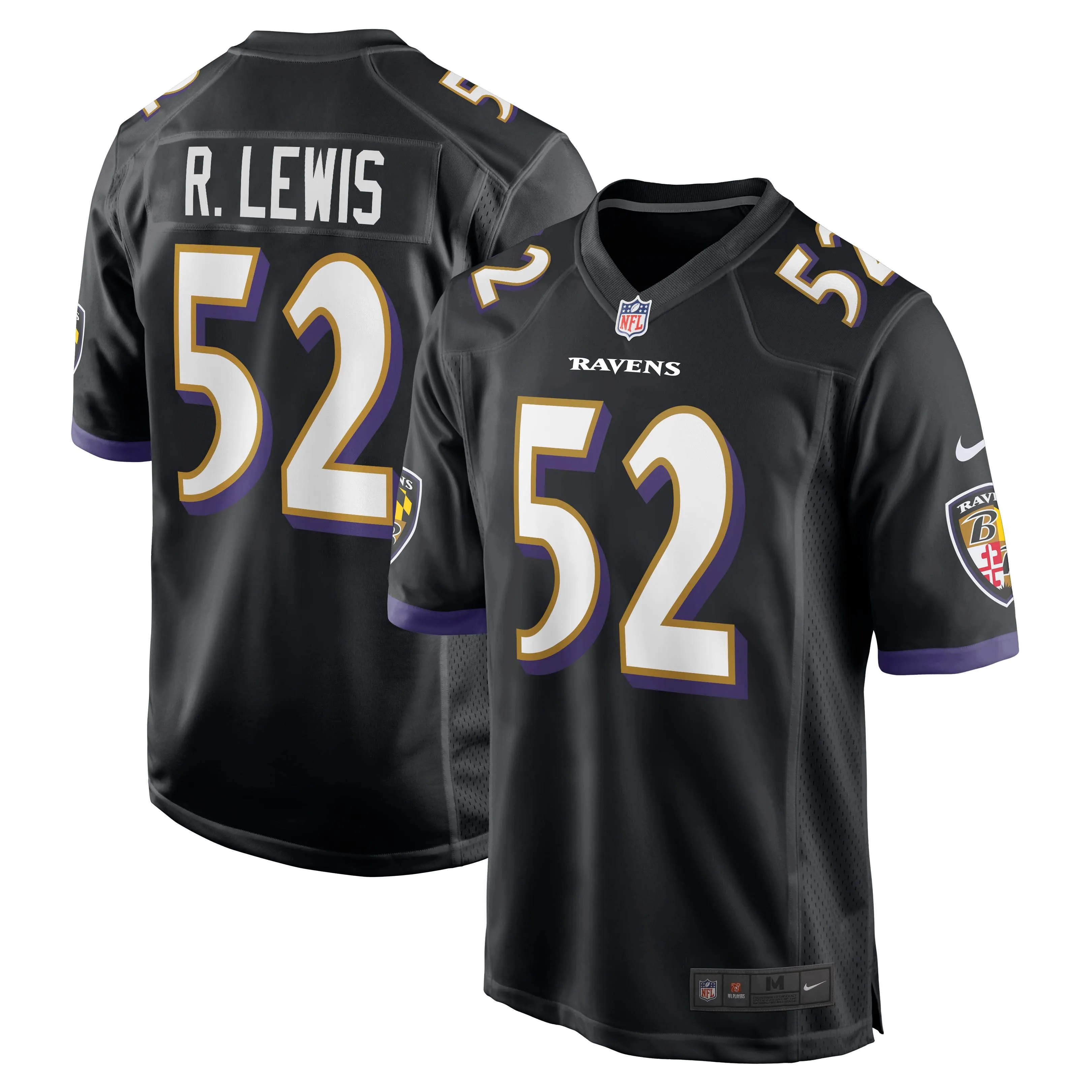 Ray Lewis Baltimore Ravens  Retired Player Jersey - Black