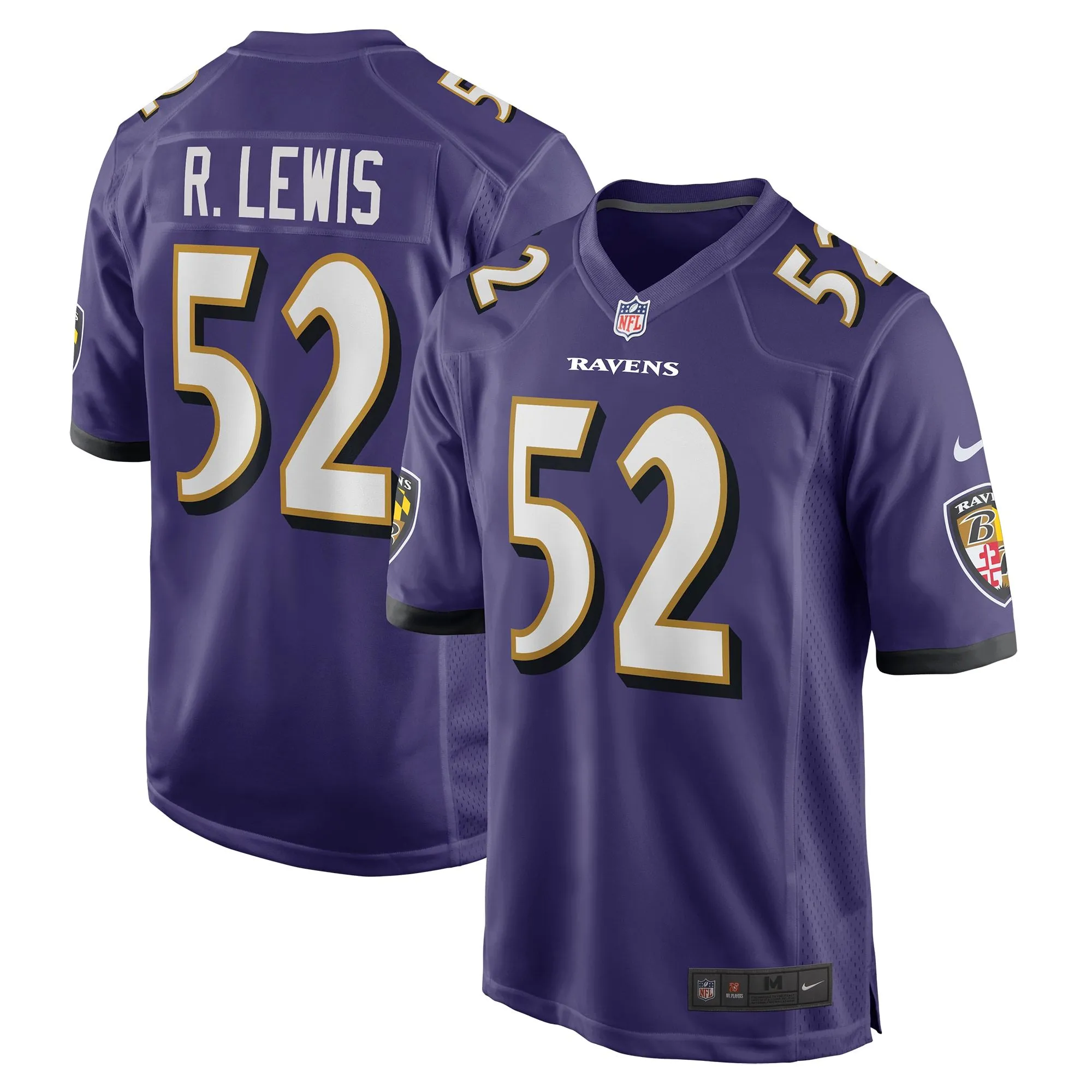 Ray Lewis Baltimore Ravens  Retired Player Jersey - Purple