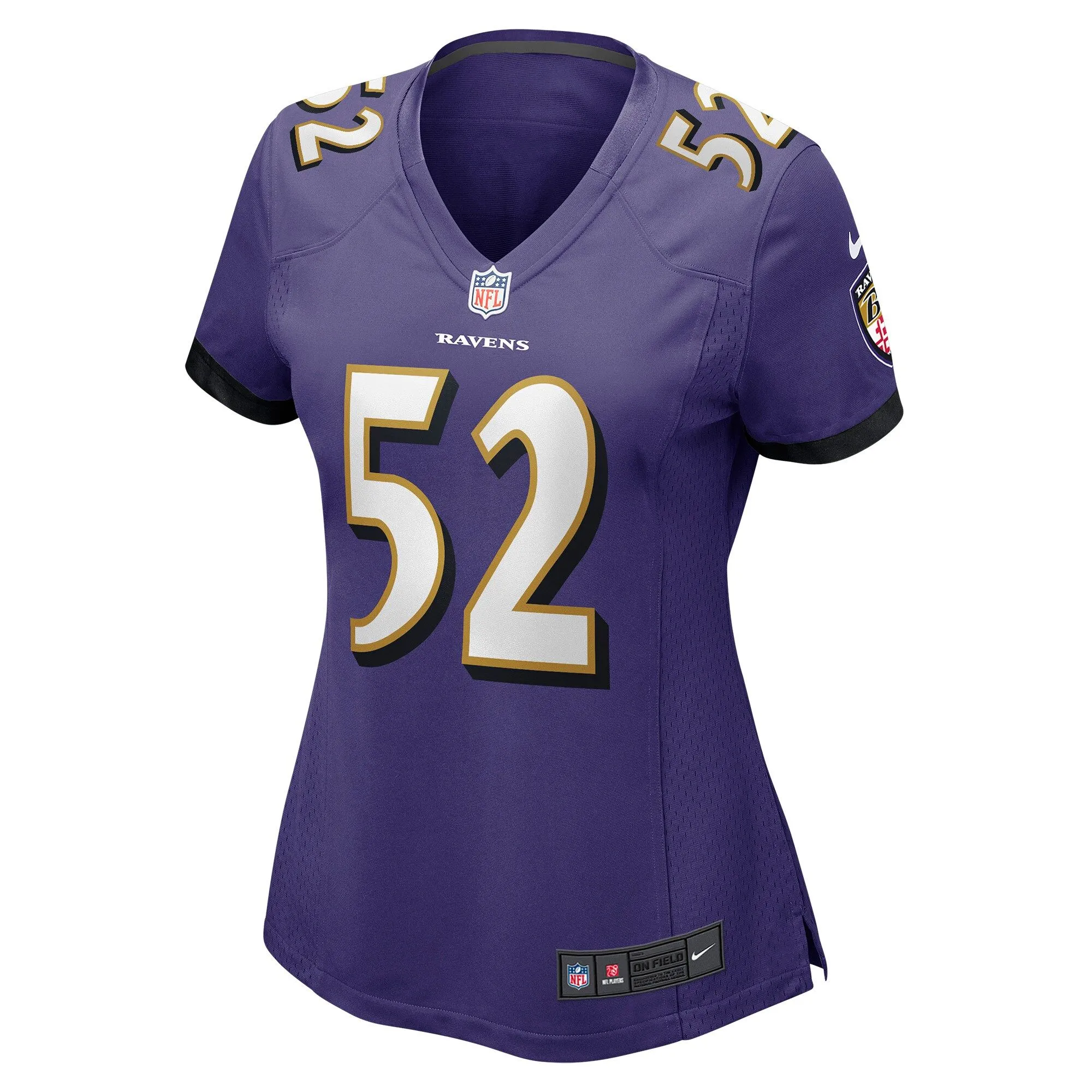 Ray Lewis Baltimore Ravens  Women's Game Jersey - Purple