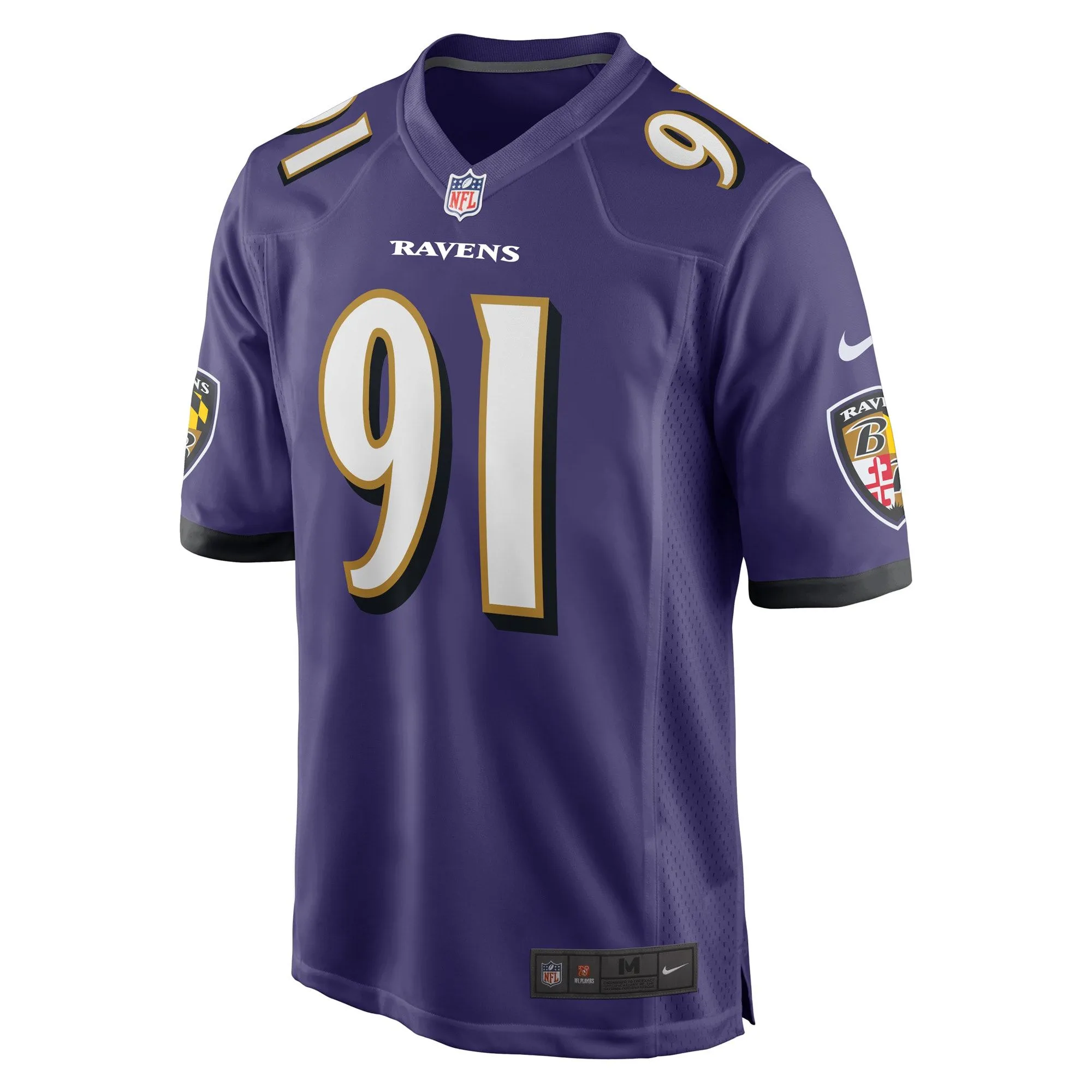 Rayshad Nichols Baltimore Ravens  Game Player Jersey - Purple