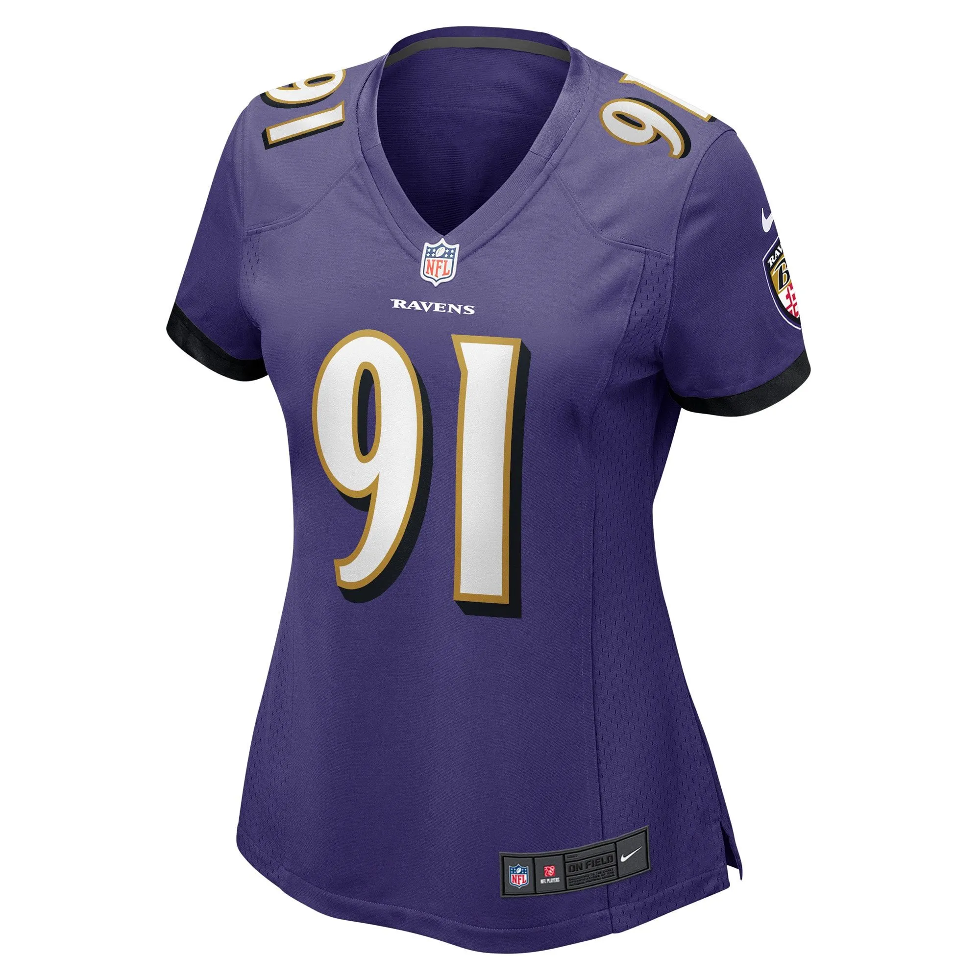 Rayshad Nichols Baltimore Ravens  Women's Game Player Jersey - Purple