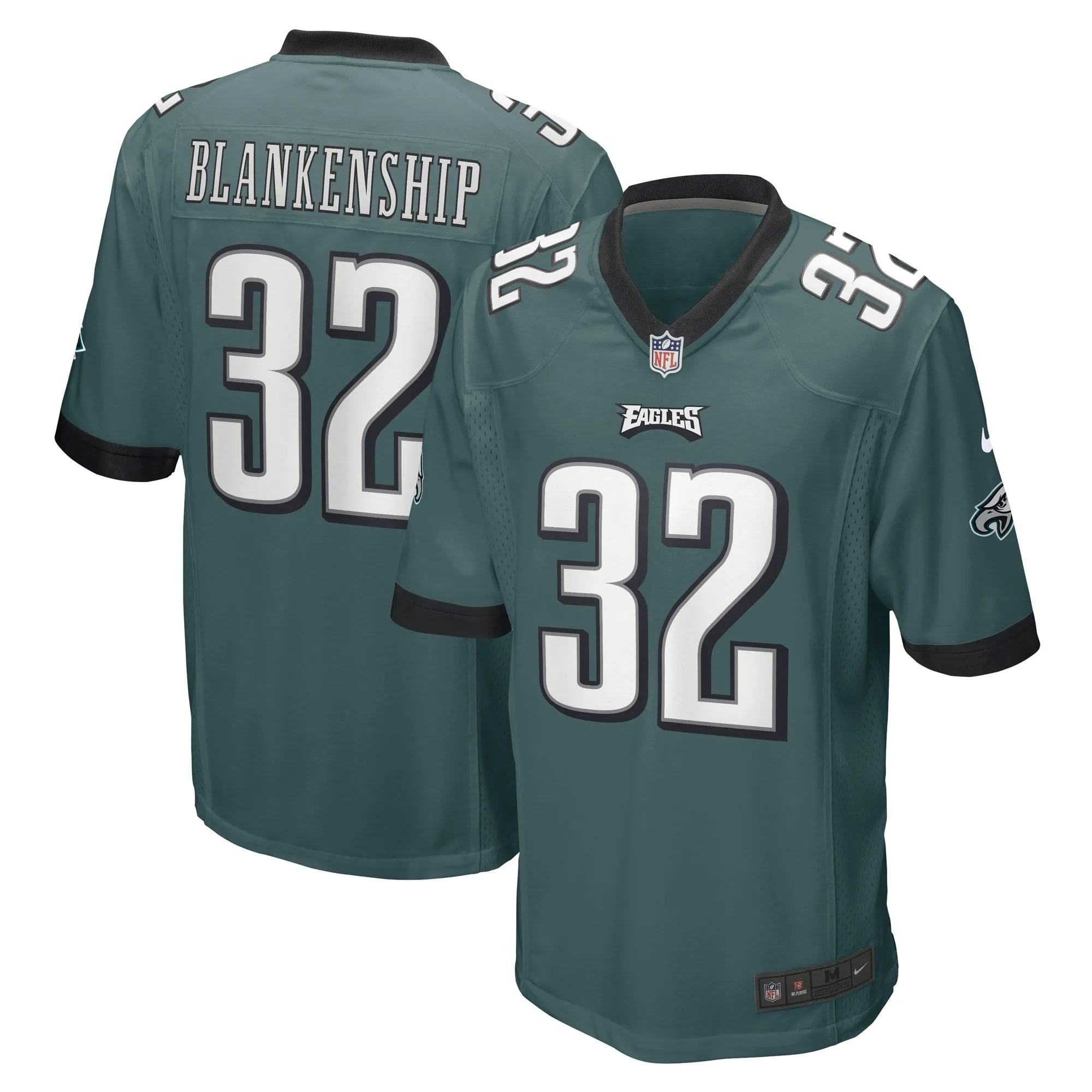 Reed Blankenship Philadelphia Eagles  Game Player Jersey - Midnight Green