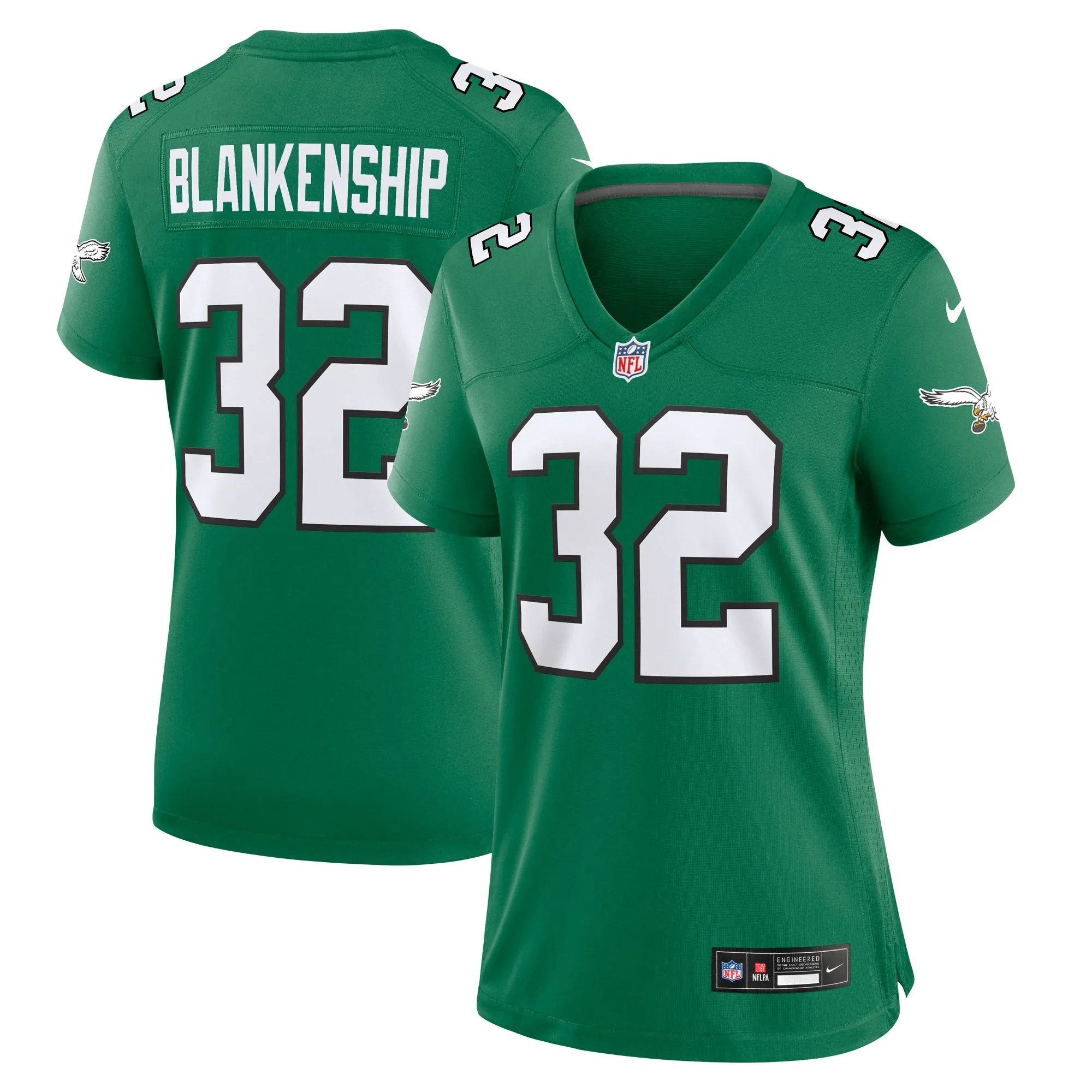 Reed Blankenship Philadelphia Eagles  Women's Alternate Game Jersey -  Kelly Green