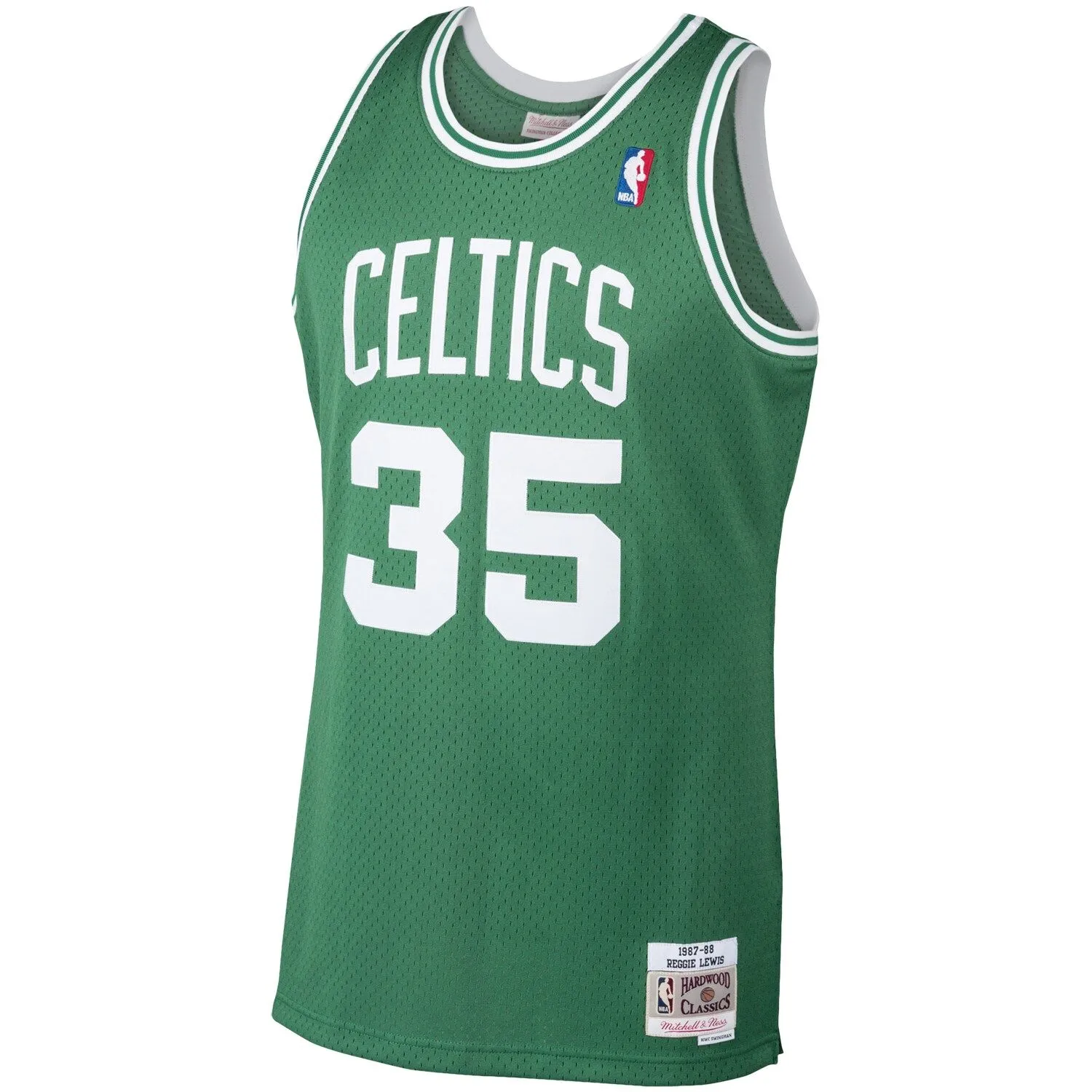 Reggie Lewis Boston Celtics Mitchell & Ness 1987/88 Hardwood Classics Swingman Jersey - Kelly Green