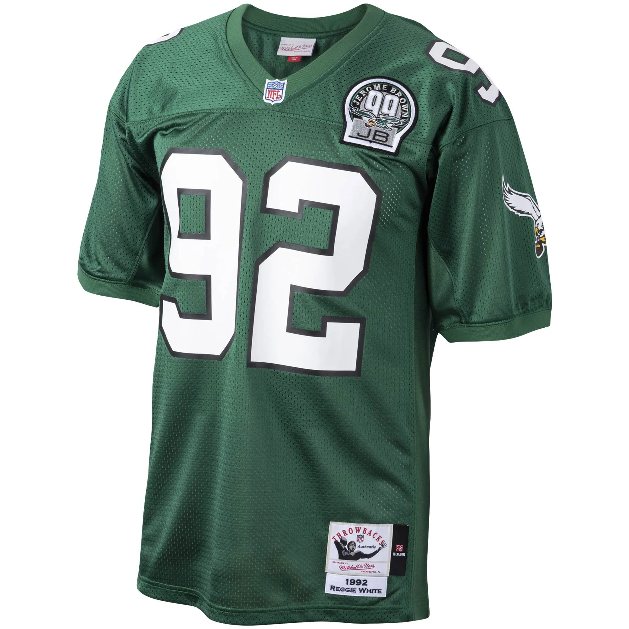 Reggie White Philadelphia Eagles Mitchell & Ness  Throwback Retired Player Jersey - Green