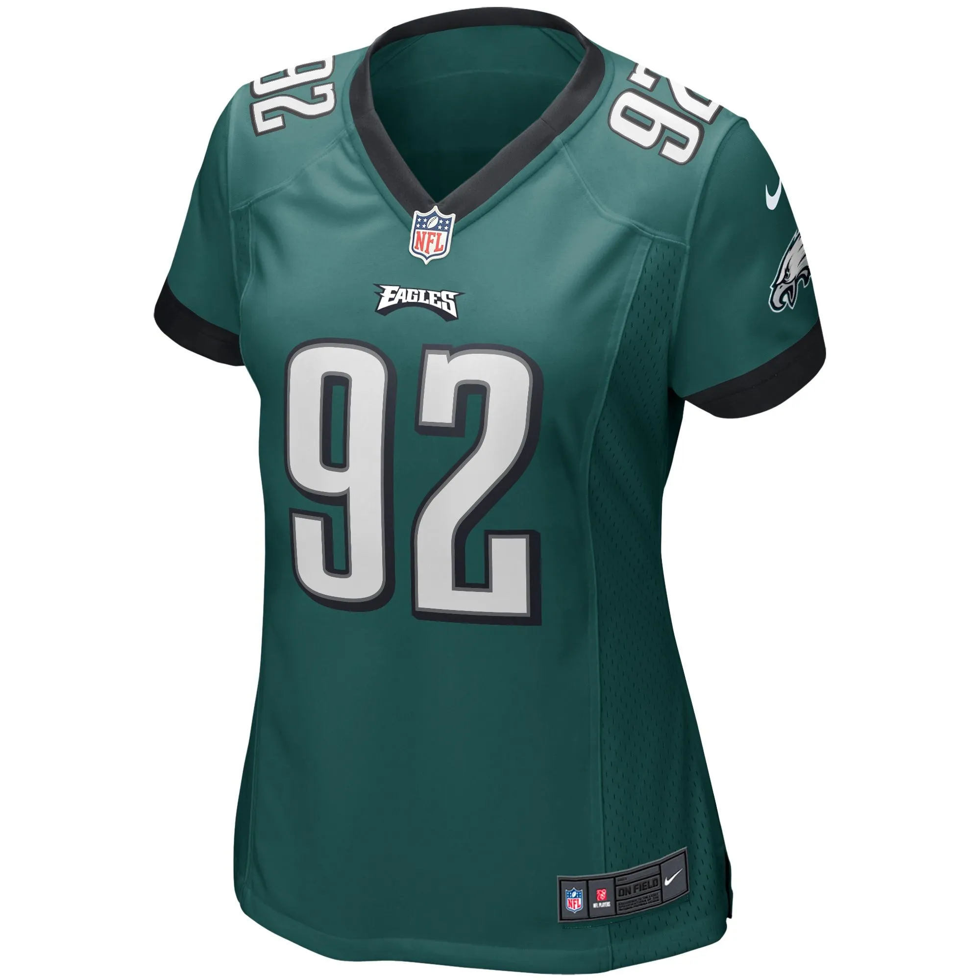 Reggie White Philadelphia Eagles  Women's Game Retired Player Jersey - Midnight Green