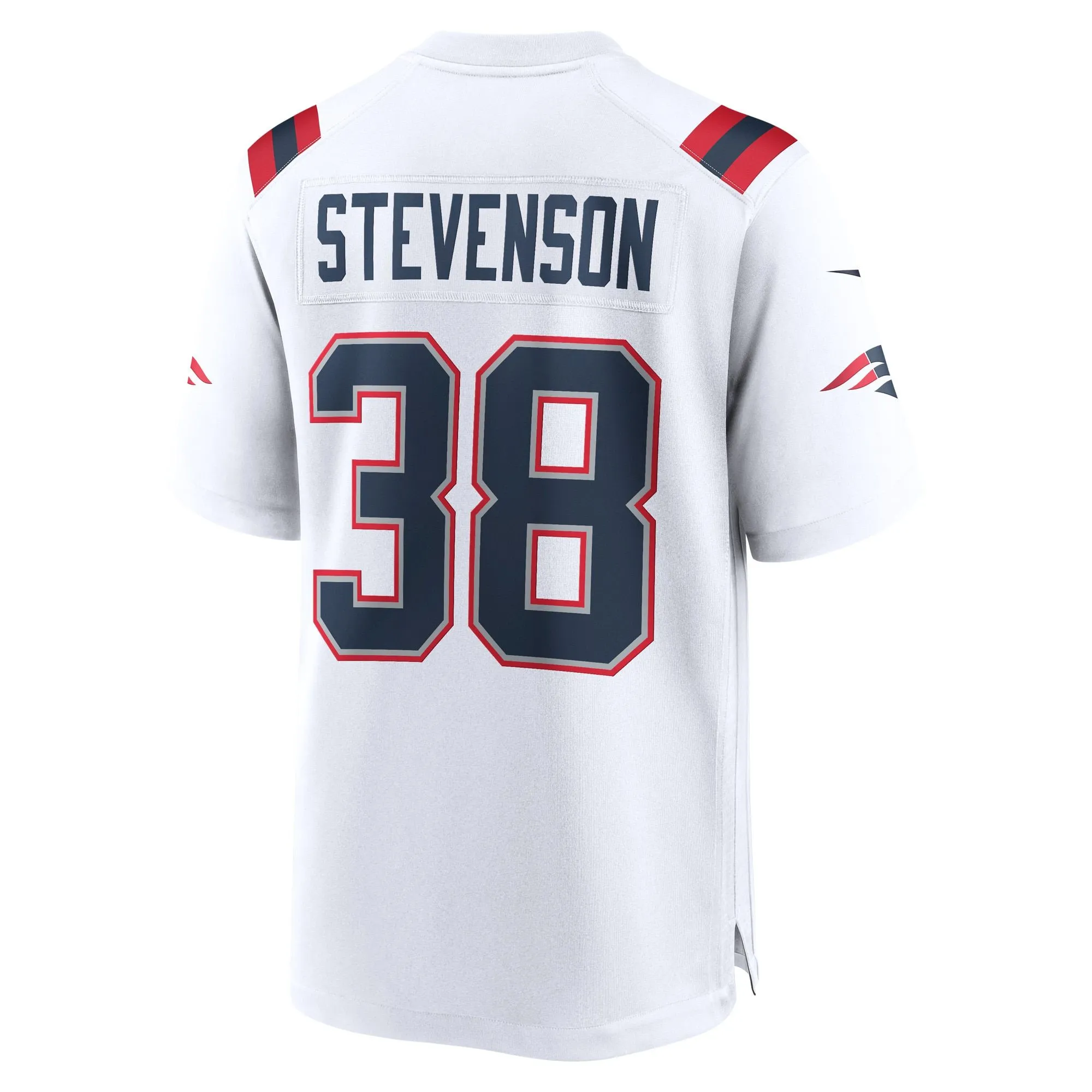 Rhamondre Stevenson New England Patriots  Game Player Jersey - White