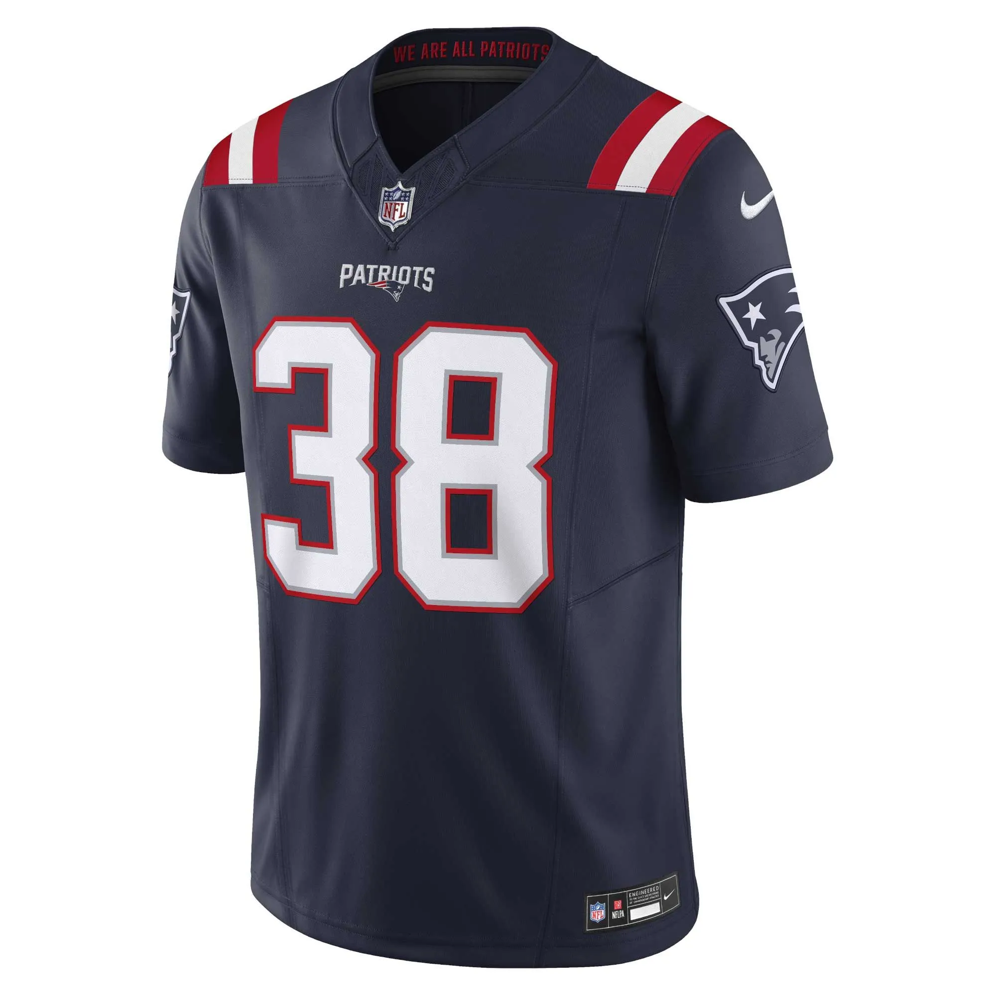 Rhamondre Stevenson New England Patriots  Vapor F.U.S.E. Limited Jersey - Navy