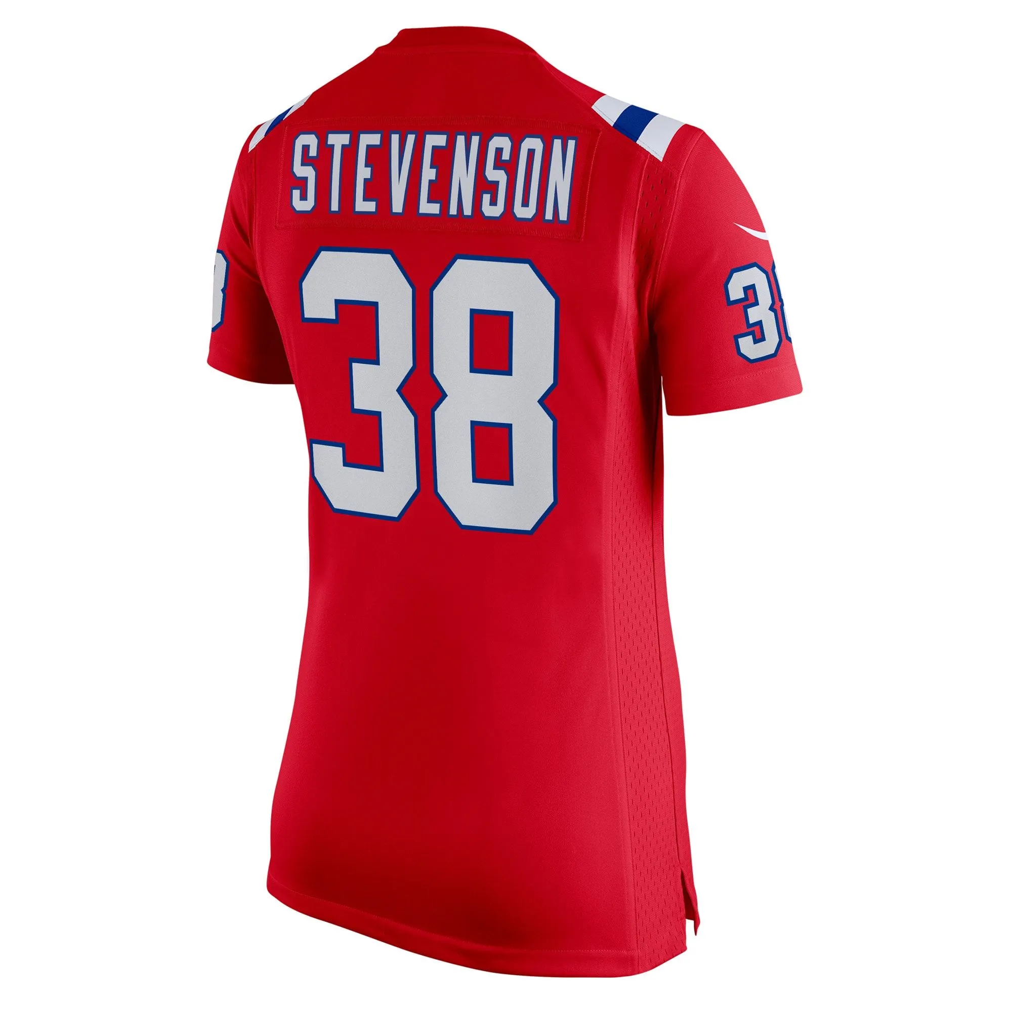 Rhamondre Stevenson New England Patriots  Women's Alternate Game Player Jersey - Red