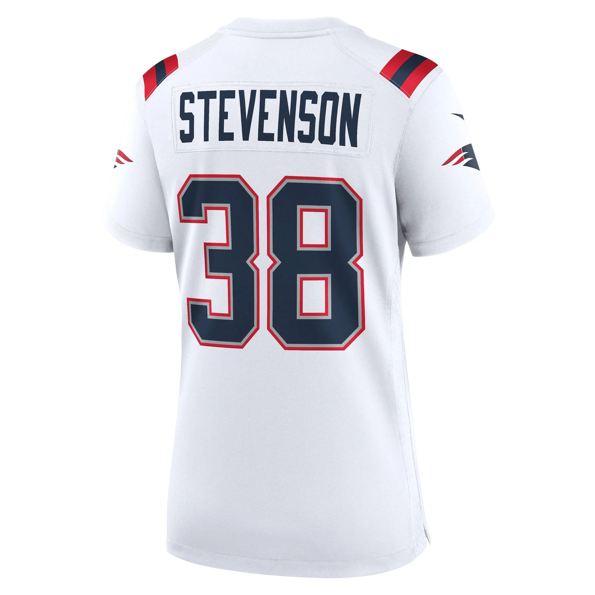 Rhamondre Stevenson New England Patriots  Women's Game Player Jersey - White