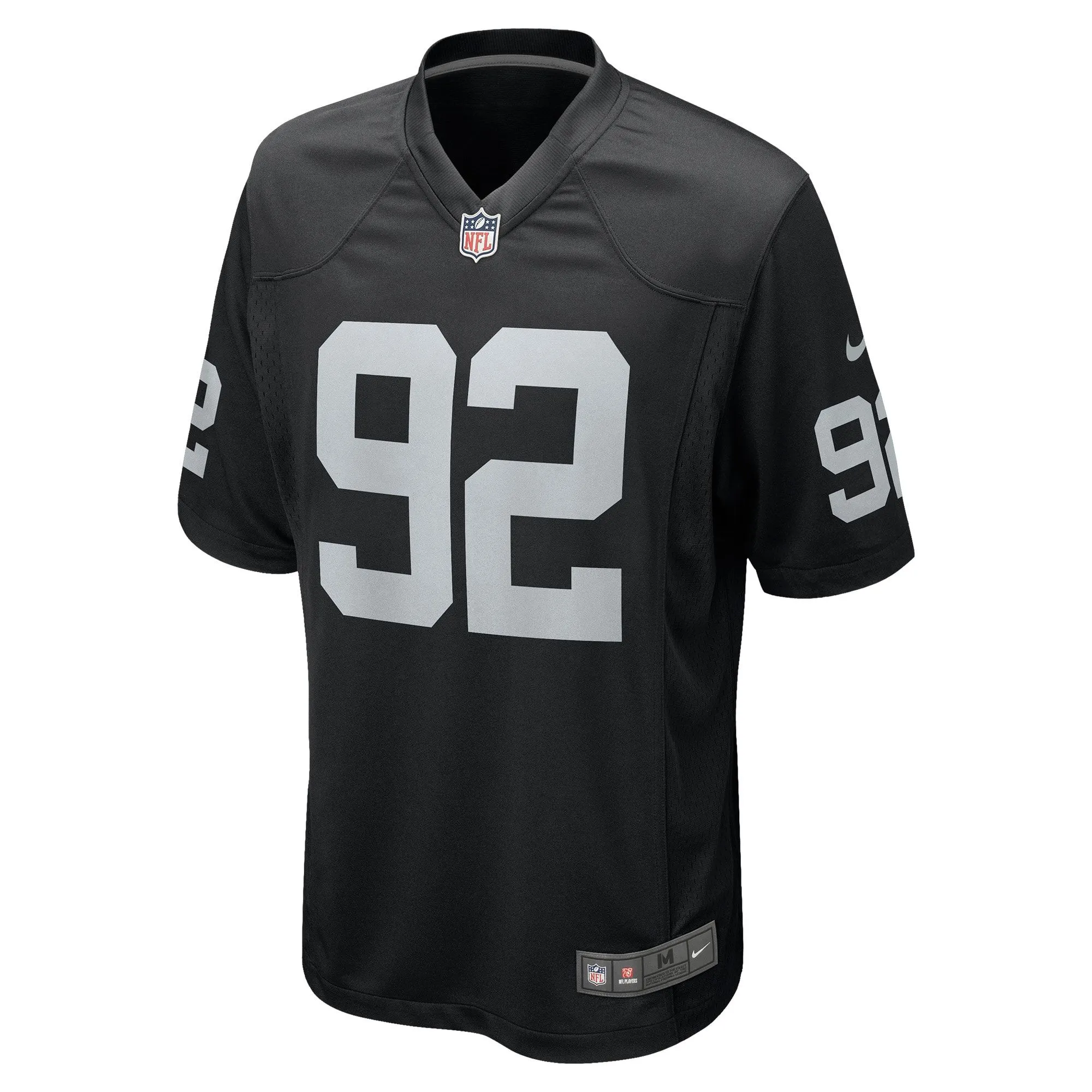 Richard Seymour Las Vegas Raiders  Retired Player Game Jersey - Black