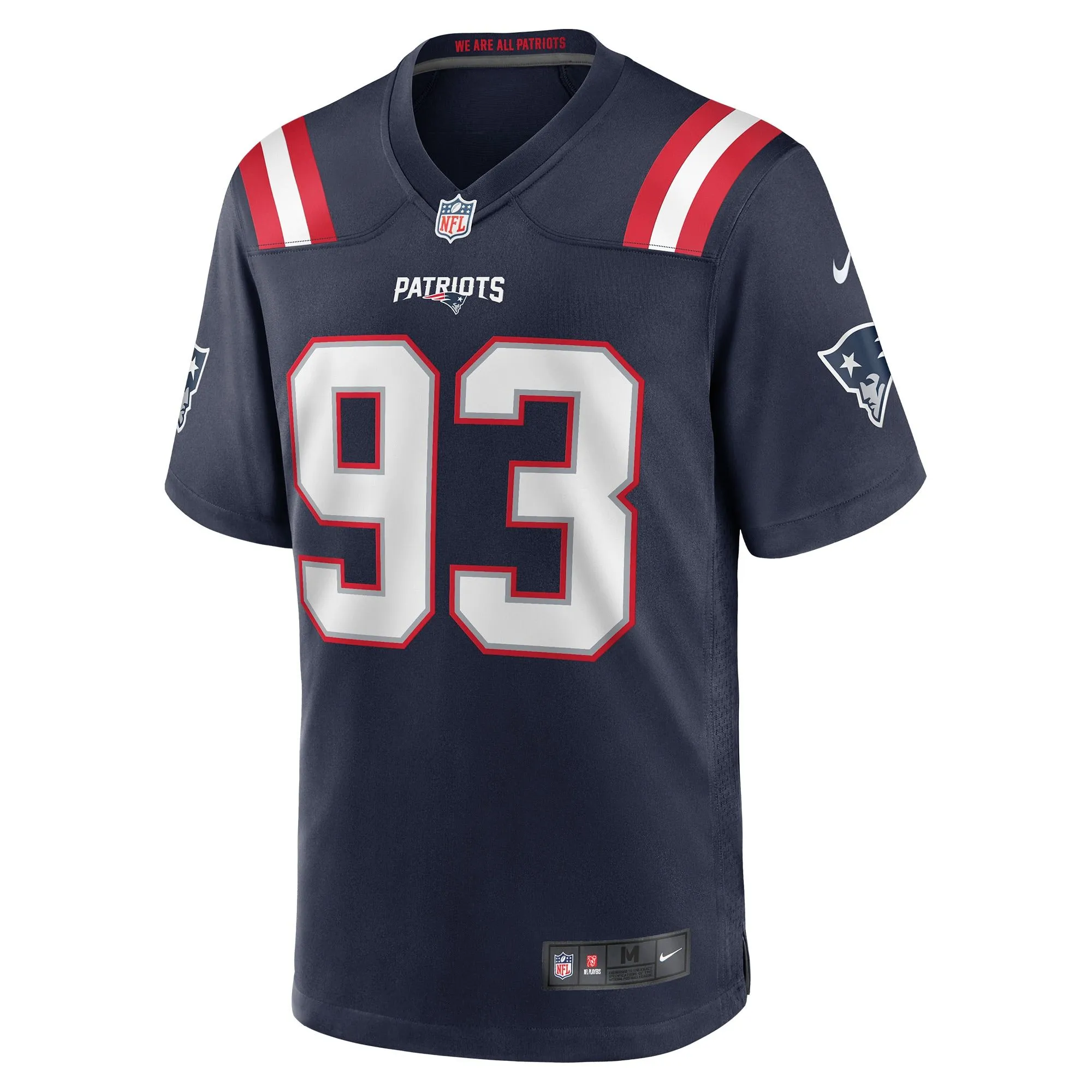 Richard Seymour New England Patriots  Retired Player Game Jersey - Navy