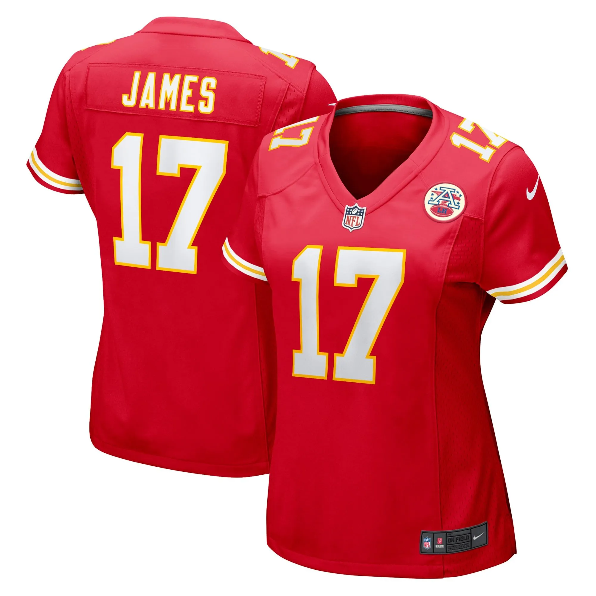 Richie James Kansas City Chiefs  Women's Game Jersey - Red