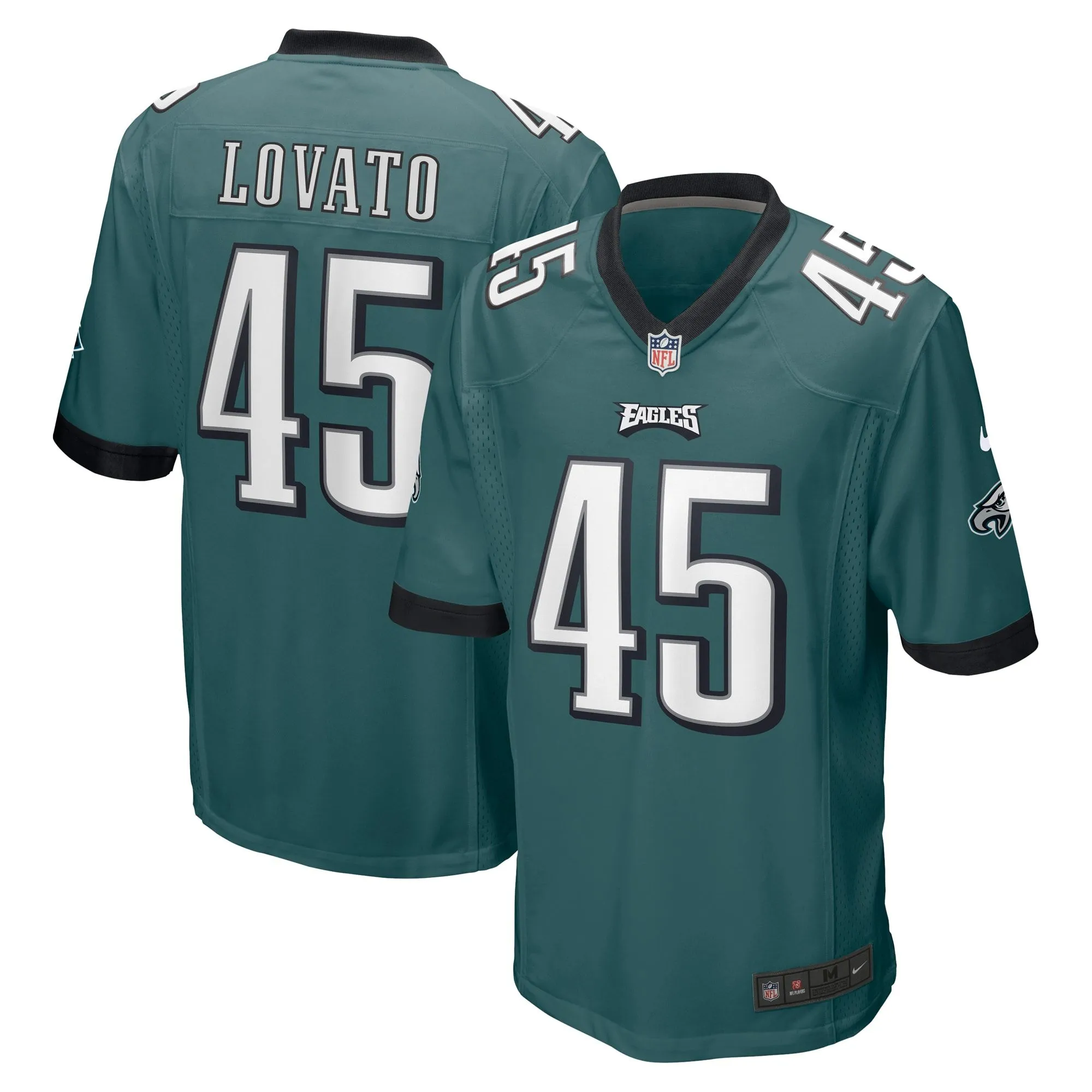 Rick Lovato Philadelphia Eagles  Game Jersey - Midnight Green