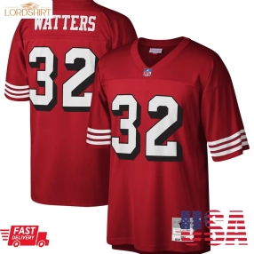 Ricky Watters San Francisco 49Ers Mitchell & Ness Legacy Replica Jersey   Scarlet