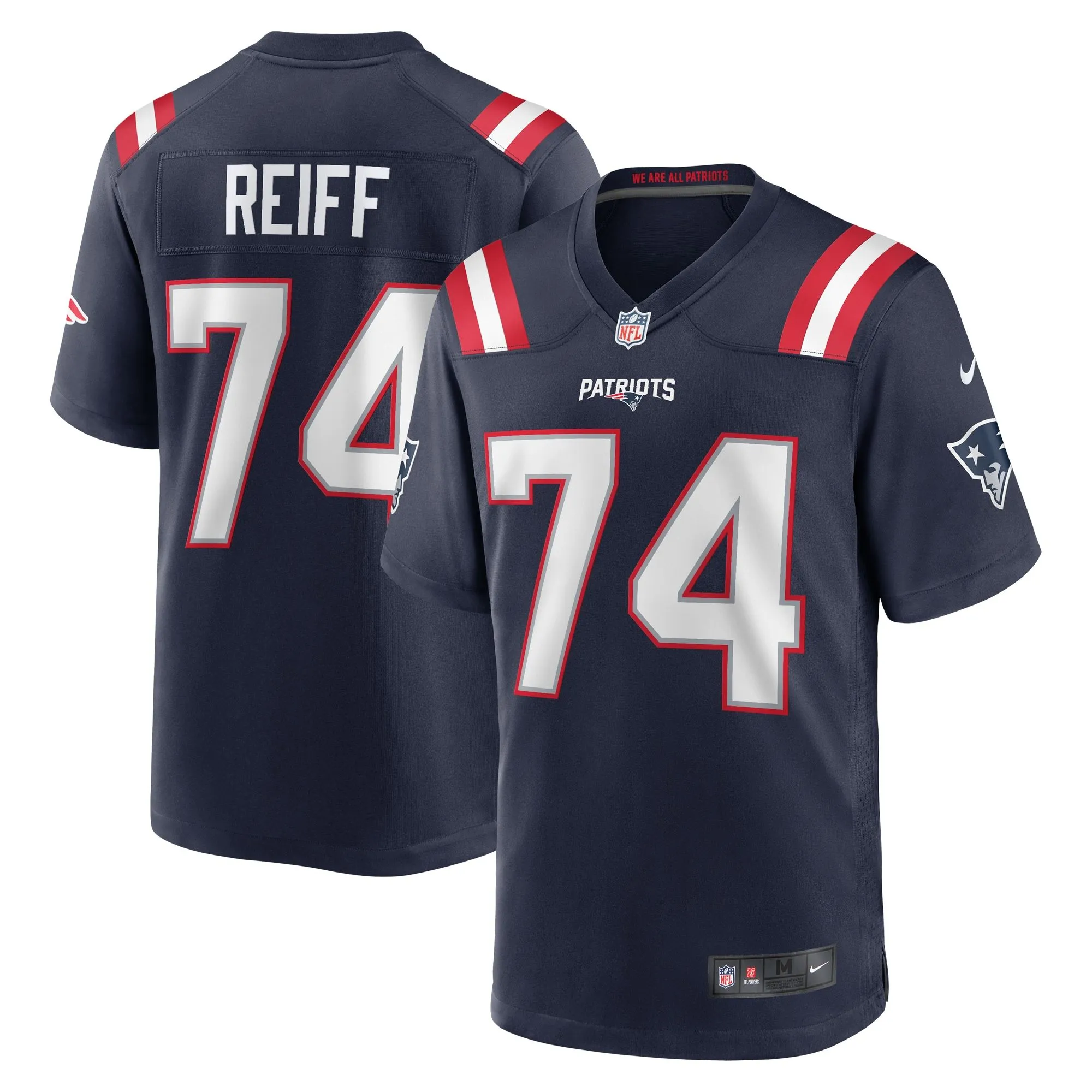 Riley Reiff New England Patriots  Game Jersey - Navy