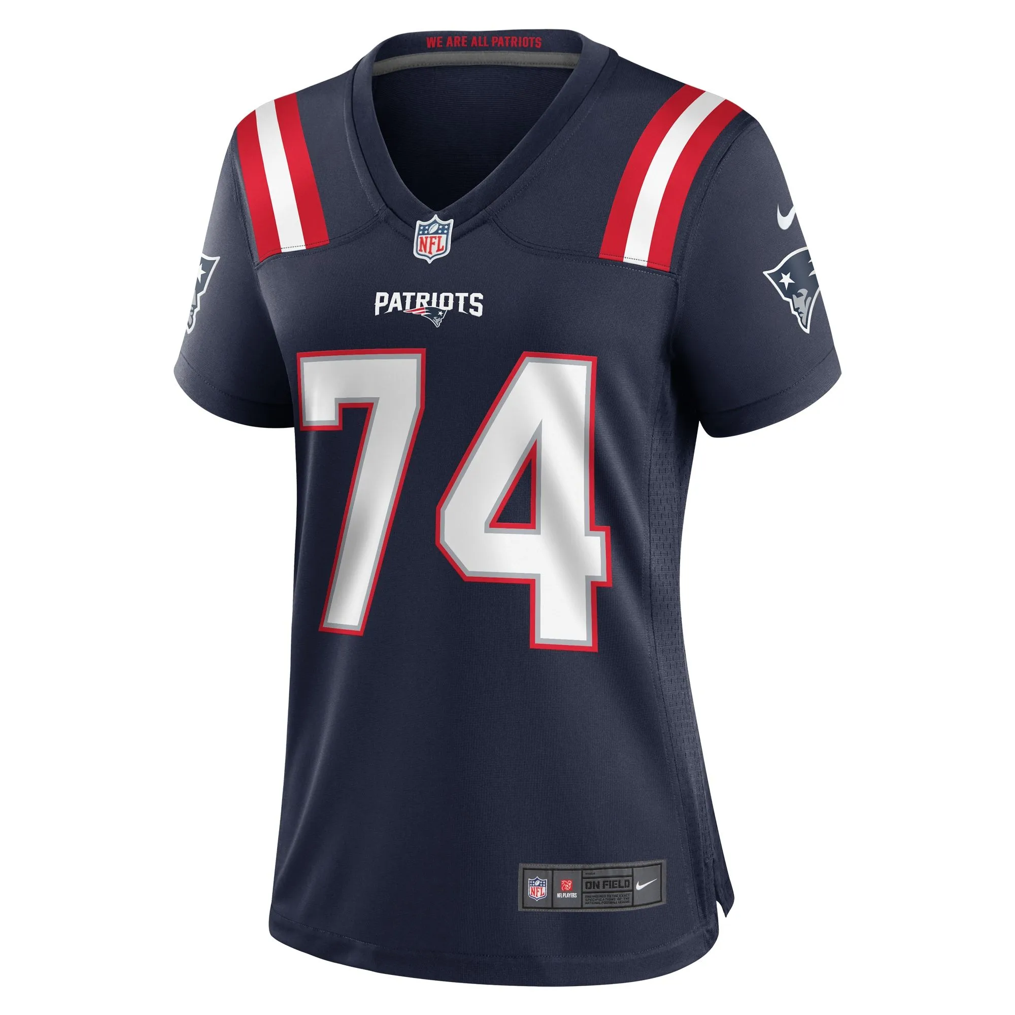 Riley Reiff New England Patriots  Women's Game Jersey - Navy