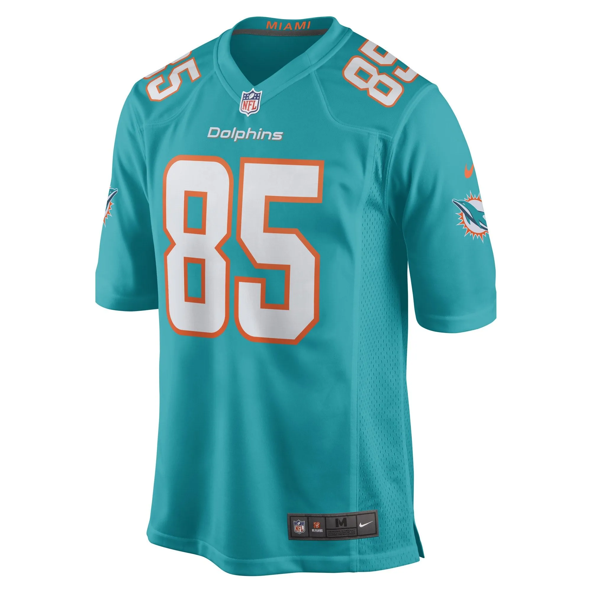 River Cracraft Miami Dolphins  Game Player Jersey - Aqua