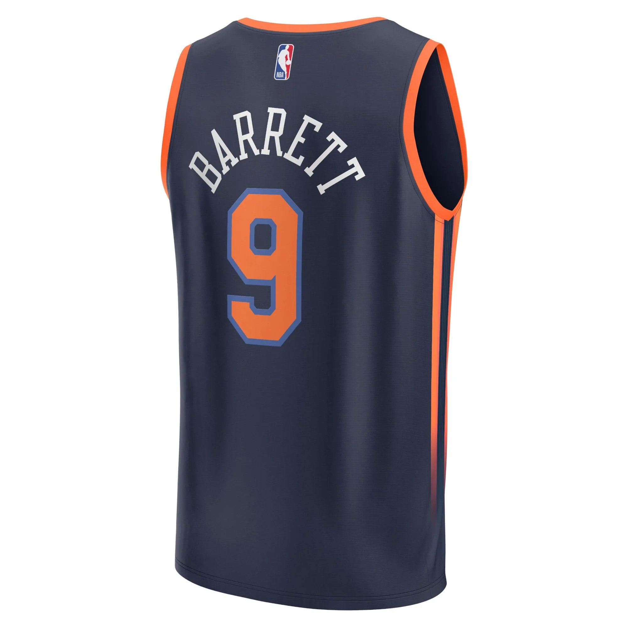 RJ Barrett New York Knicks Fanatics Branded Fast Break Replica Player Jersey - Statement Edition - Navy