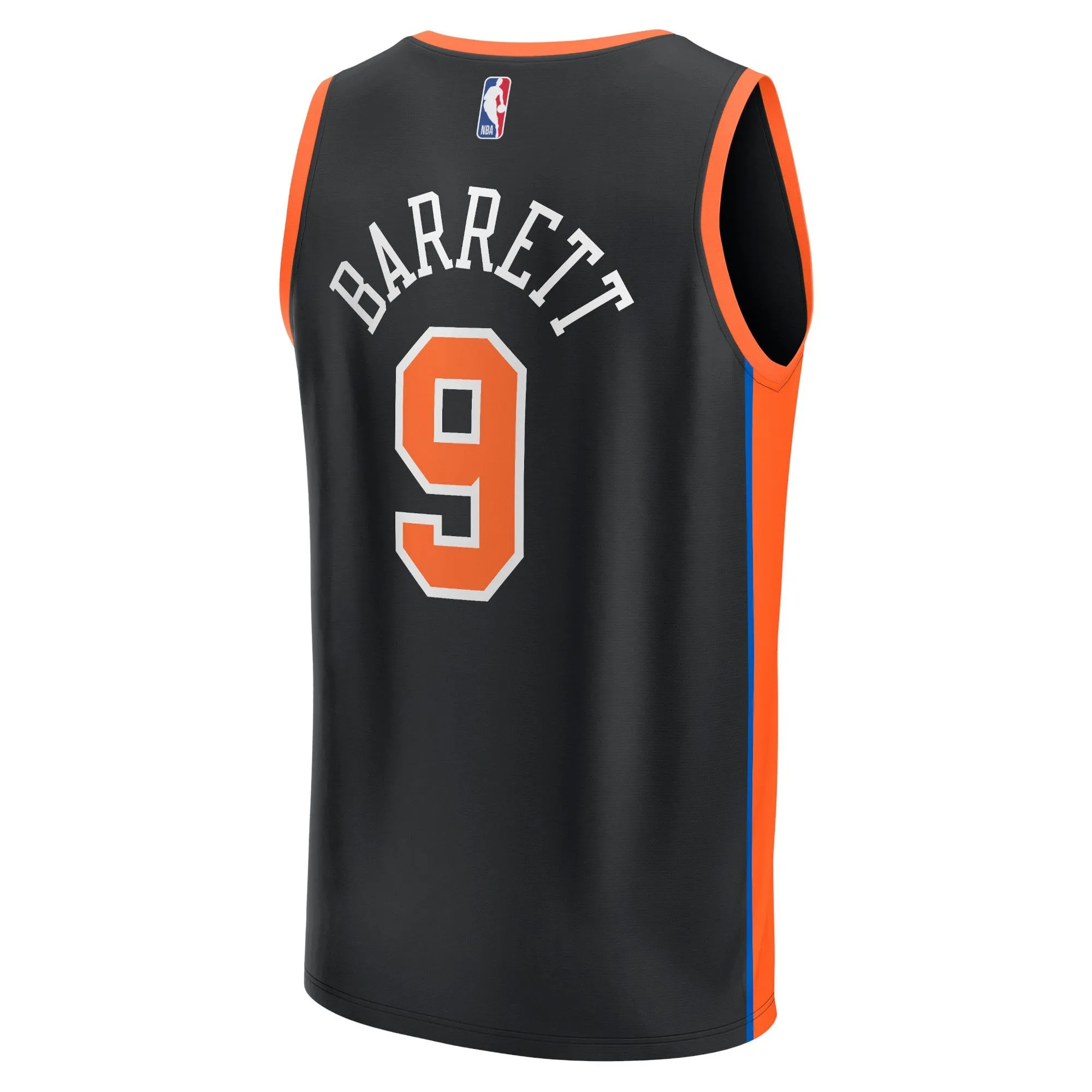 RJ Barrett New York Knicks Fanatics Branded Fastbreak Jersey - City Edition - Black