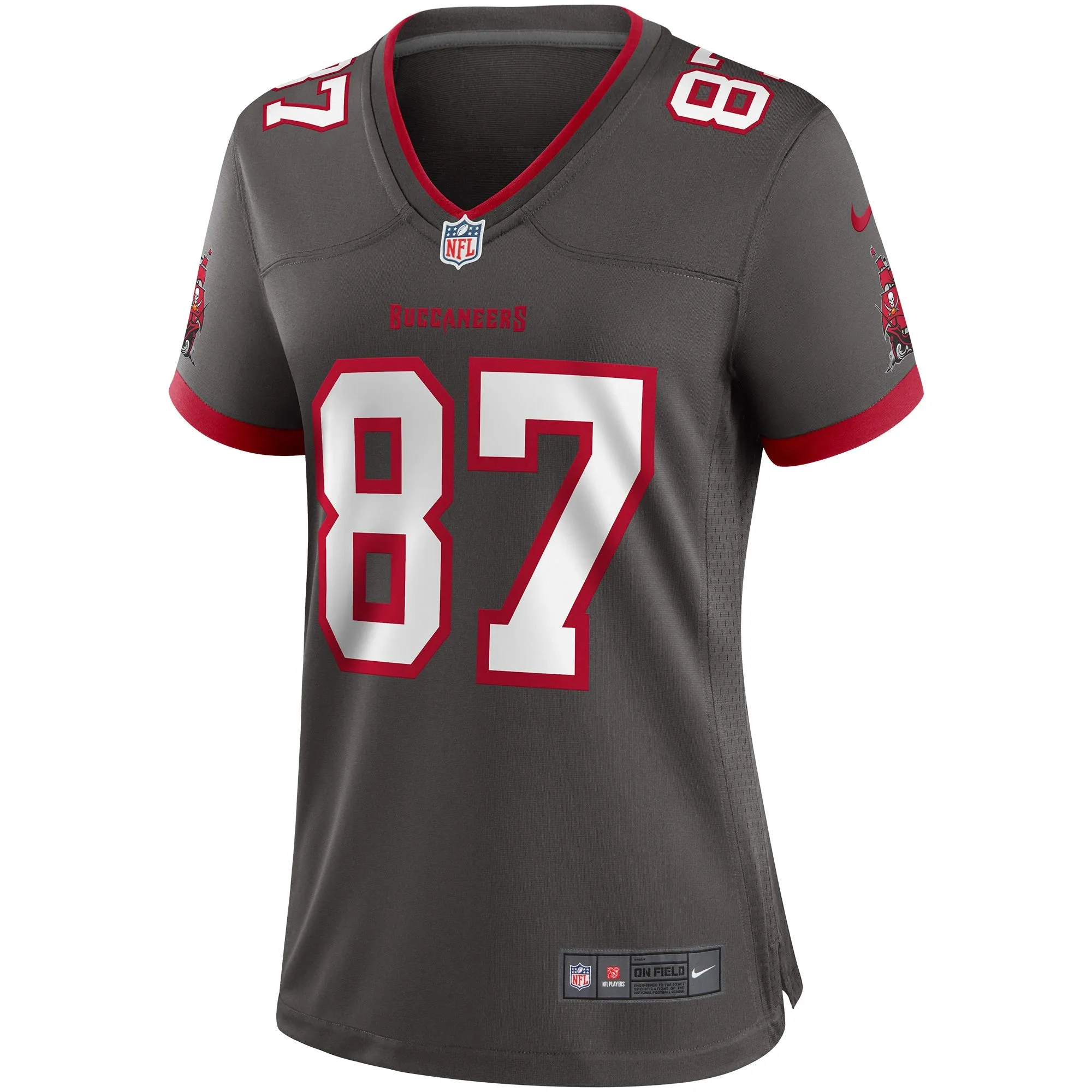 Rob Gronkowski Tampa Bay Buccaneers  Women's Alternate Game Jersey - Pewter