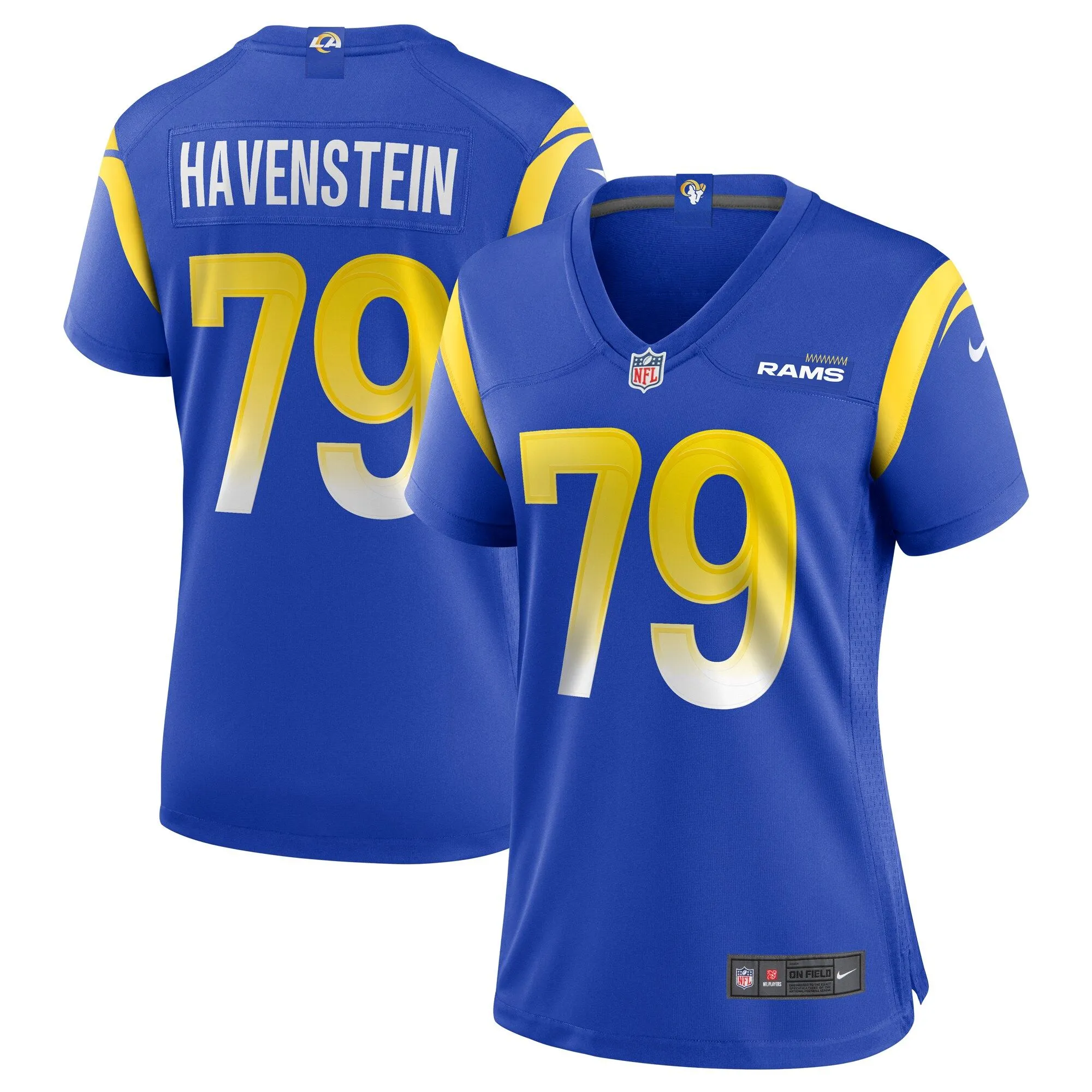 Rob Havenstein Los Angeles Rams  Women's Game Jersey - Royal